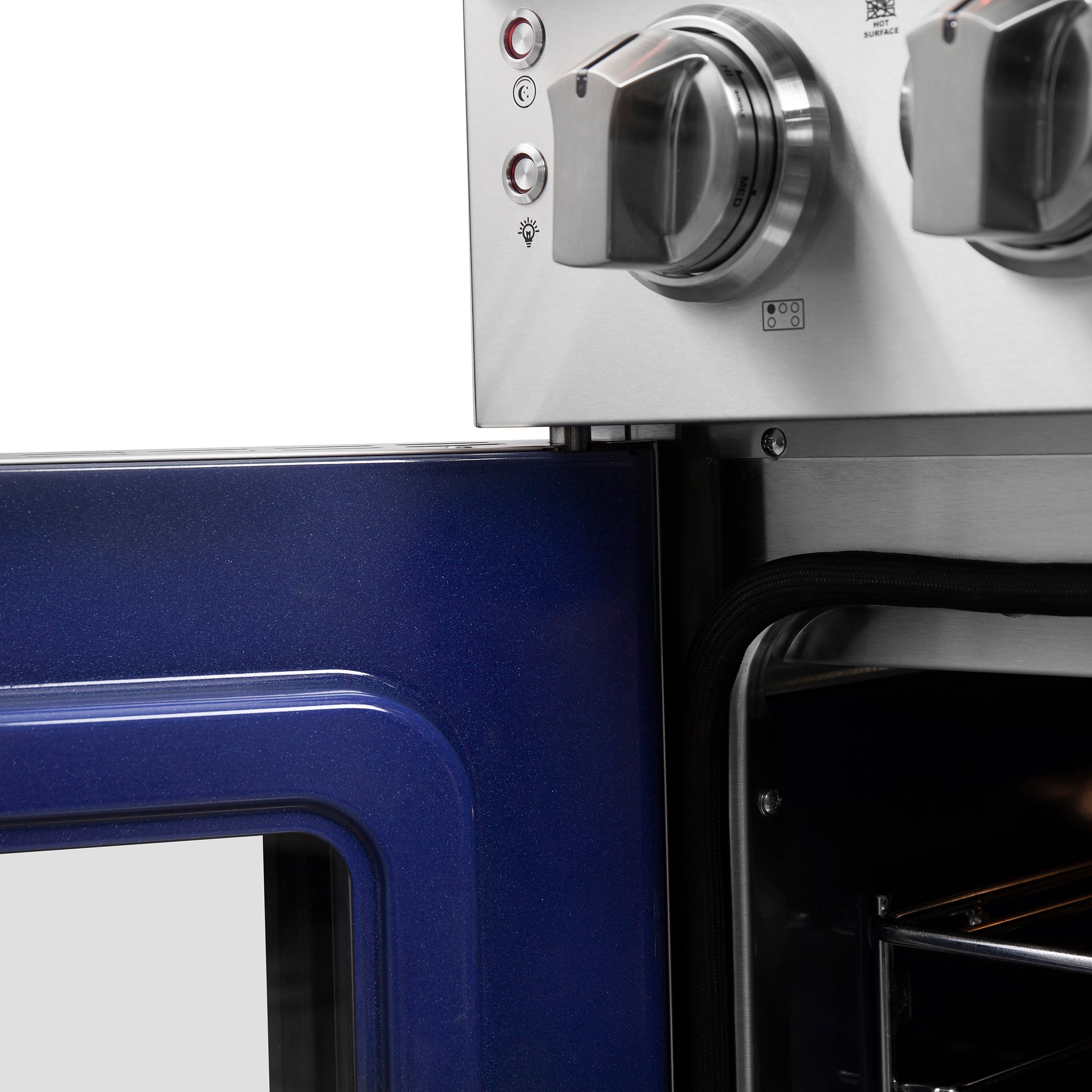 Massimo 36-Inch Freestanding French Door Electric Range, True Convection Oven FFSEL695536