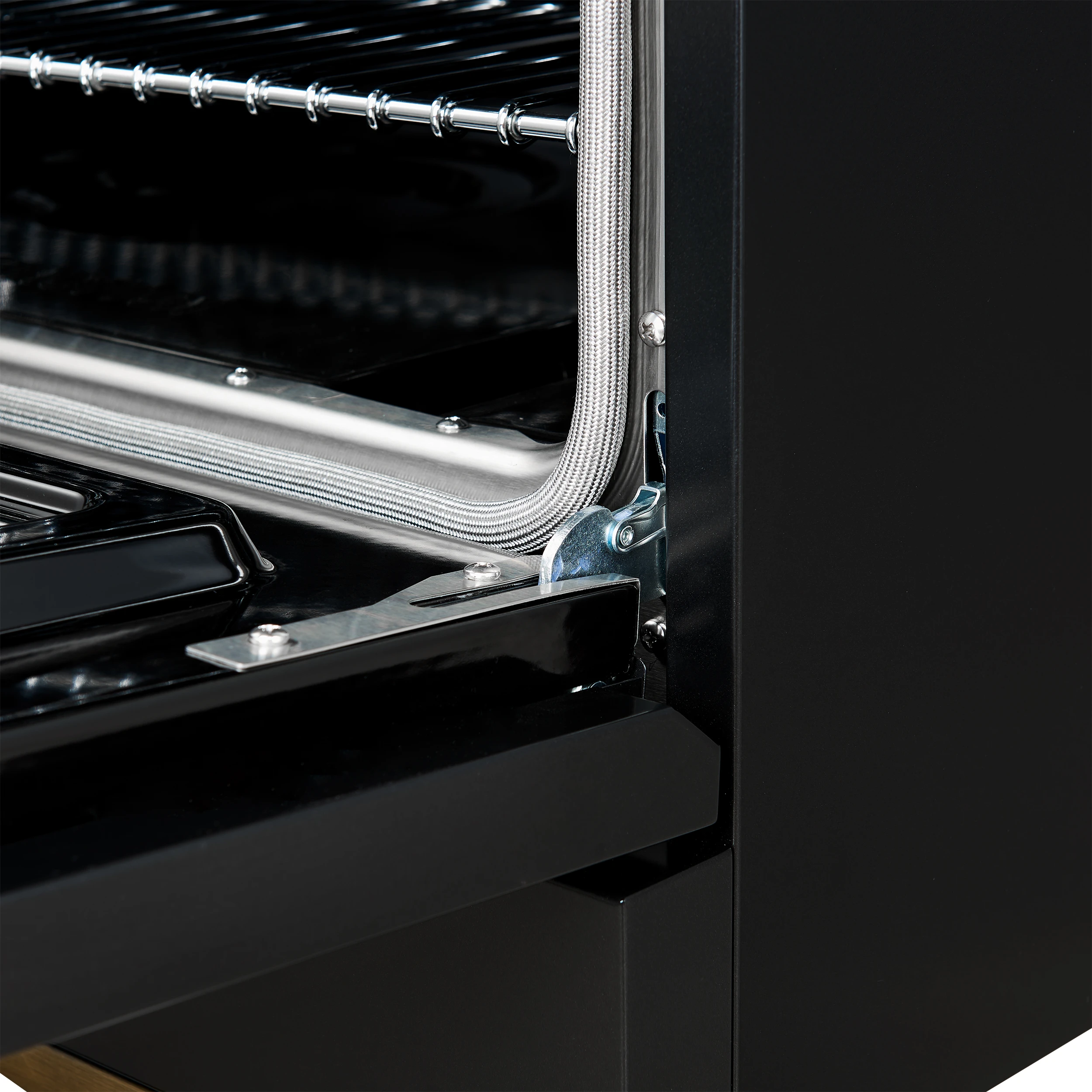 Antico 36-inch Dual Fuel Range, and Antique Brass, 6 Burners, 4.5 cu.ft. Convection Oven FFSGS611336BLK