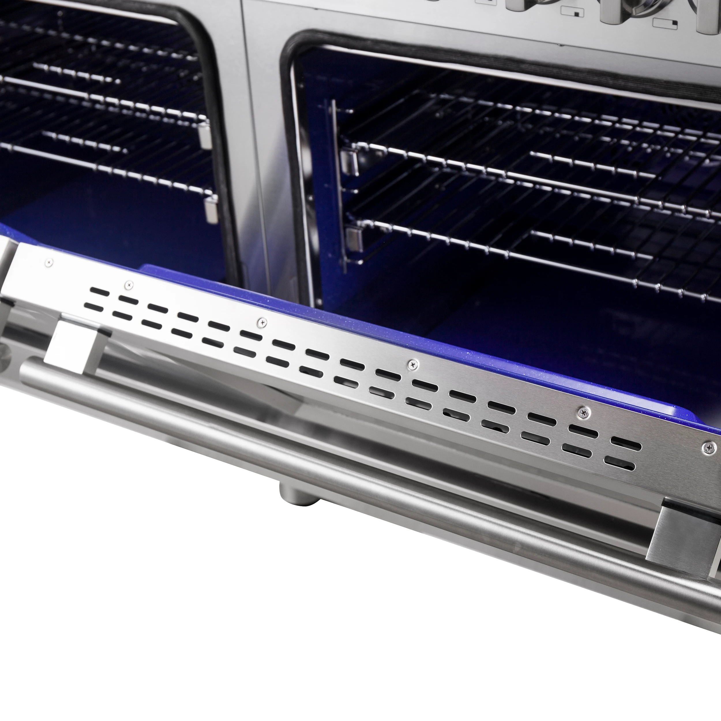 Massimo 60-Inch Freestanding Dual Fuel Range, 10 Burners, Double Convection Ovens FFSGS612560