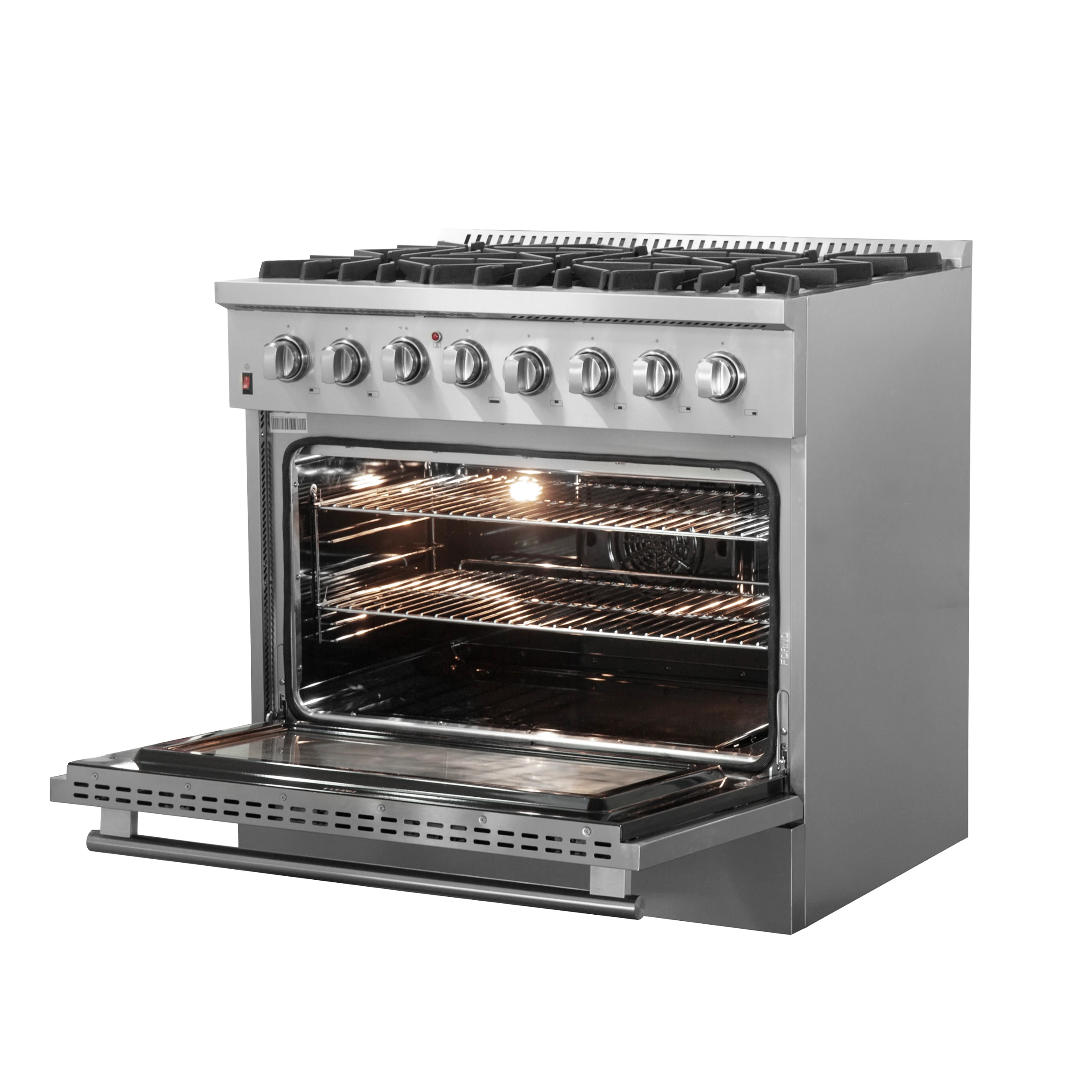 Galiano 36-Inch Freestanding Dual Fuel Range, 6 Burners, Double Convection Ovens view 4