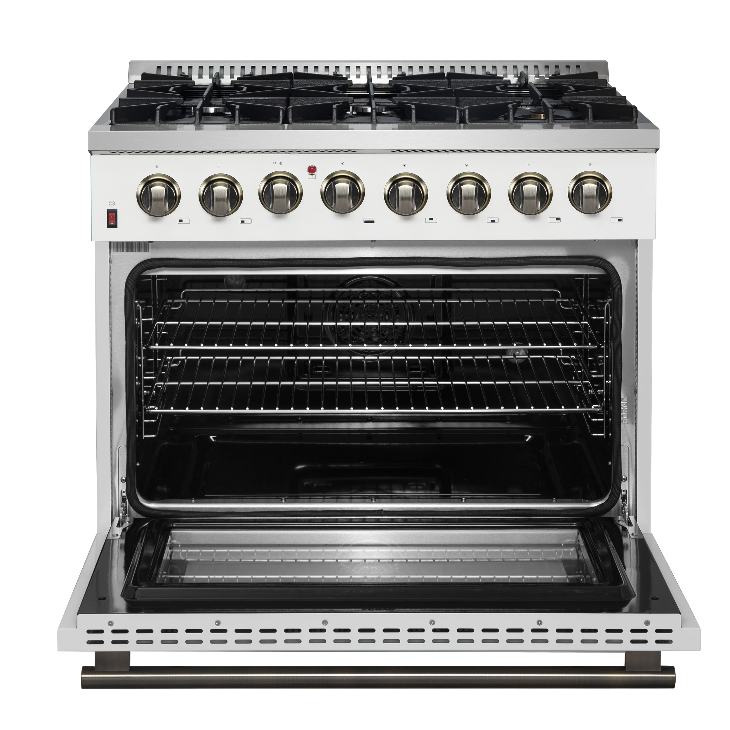 Galiano 36" Freestanding Dual Fuel Range in White FFSGS615636WHT
