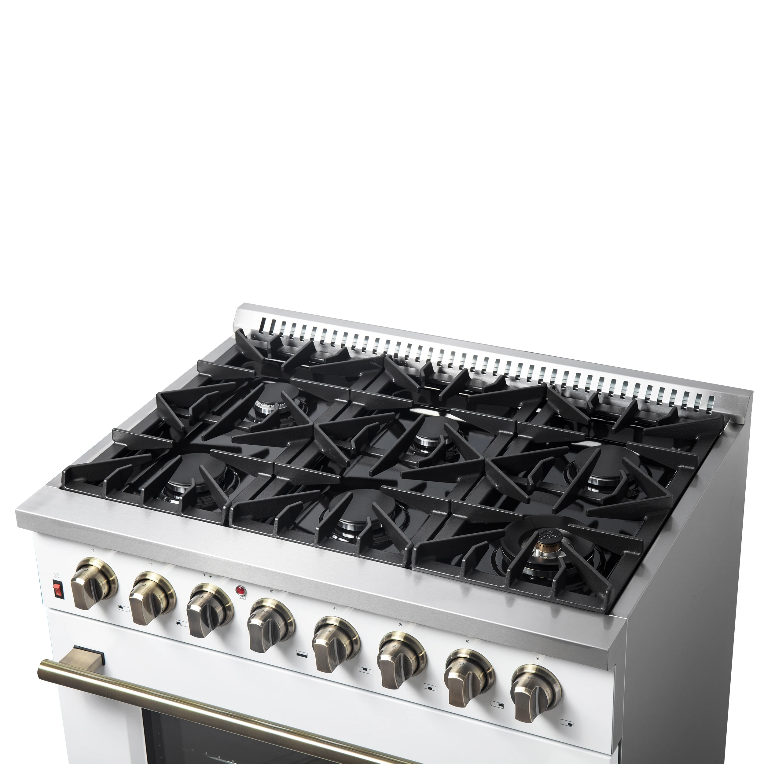 Galiano 36" Freestanding Dual Fuel Range in White FFSGS615636WHT