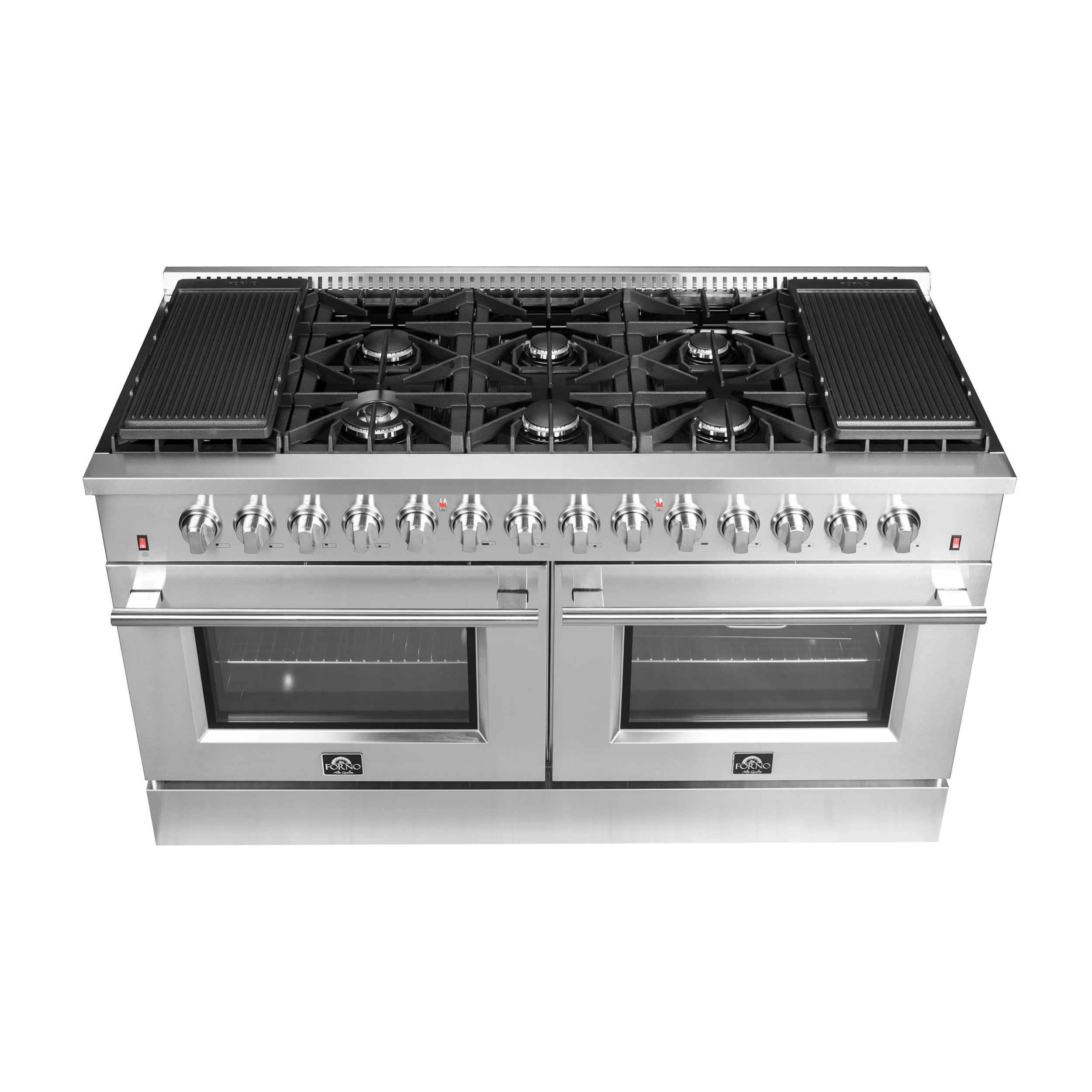 Galiano 60-Inch Freestanding Dual Fuel Range, 10 Burners, Double Convection Ovens FFSGS615660