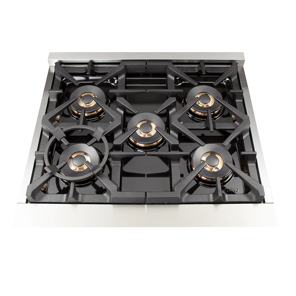 Capriasca 30-Inch Freestanding Dual Fuel Range, 4 Burners, True Convection Oven FFSGS618730