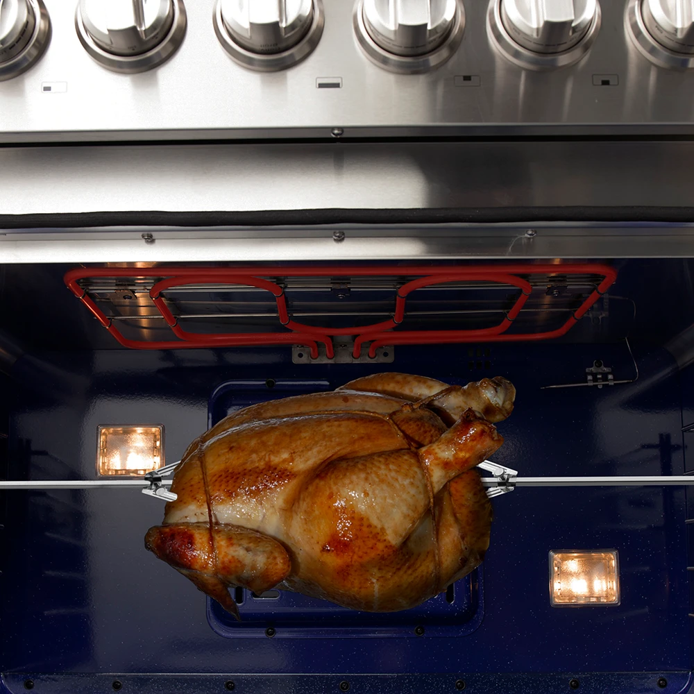 Capriasca 48-Inch Freestanding Dual Fuel Range, 8 Burners, True Convection Oven FFSGS618748