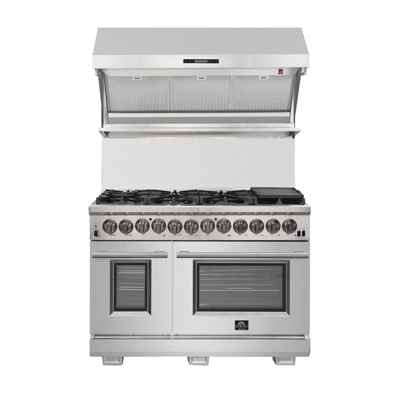 48″ Capriasca Dual Fuel Gas Range & Electric Oven 8 Italian Sealed Burners FFSGS618748