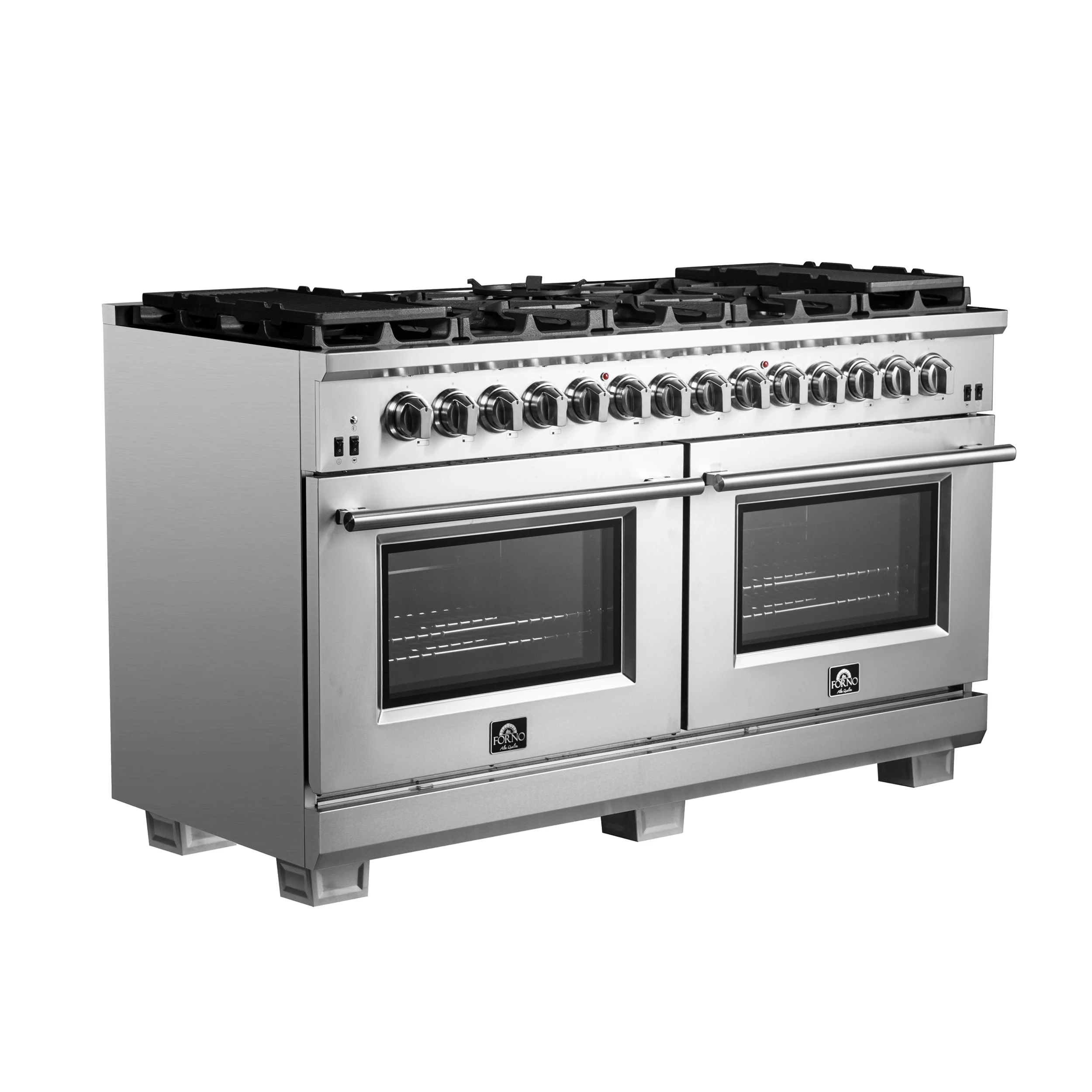 Capriasca 60-Inch Freestanding Dual Fuel Range, 10 Burners, True Convection Oven FFSGS618760