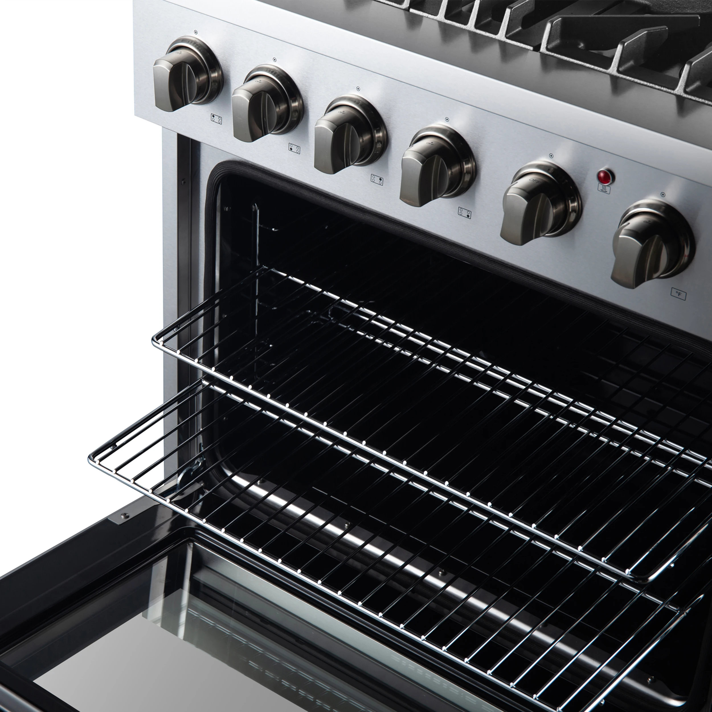 Marco 30-Inch Dual Fuel Range, Stainless Steel, 4 Burners, 37,000 BTU, True Convection Oven, Energy Efficient FFSGS619730