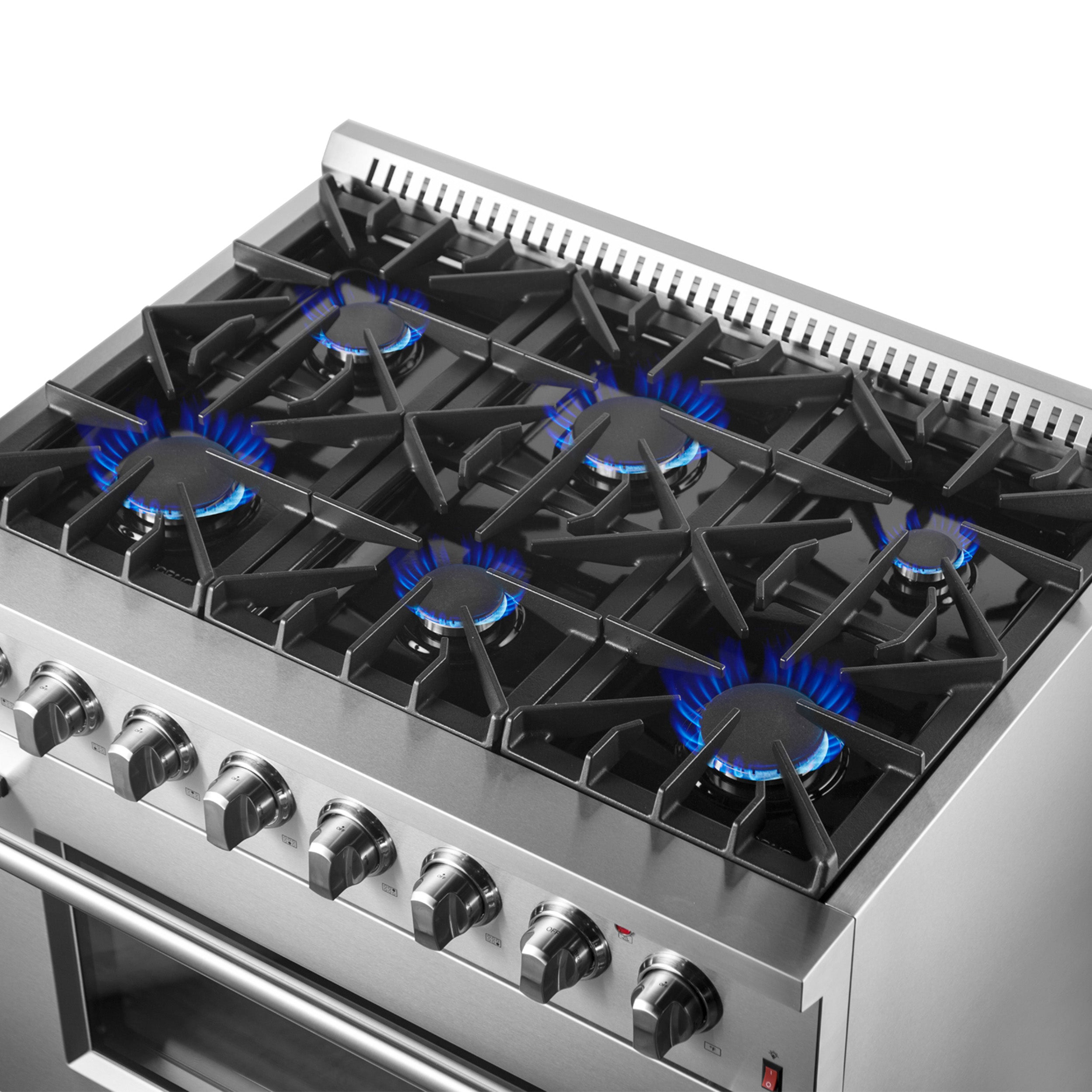 Marco 36-Inch Dual Fuel Range, , 6 Burners, 67,000 BTU, True Convection Oven, Energy Efficient FFSGS619736