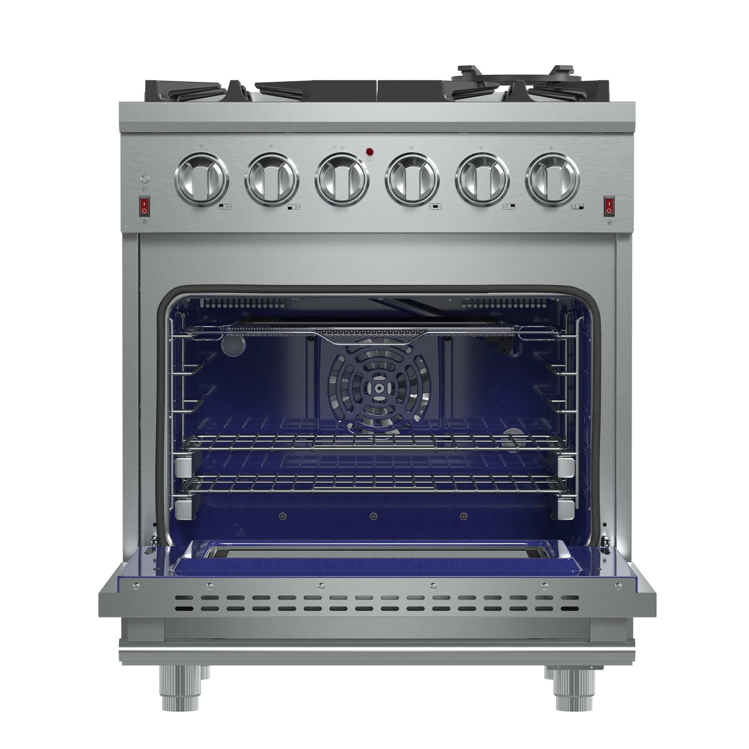 Massimo 30-Inch Freestanding Gas Range, 5 Burners, True Convection Oven FFSGS623930