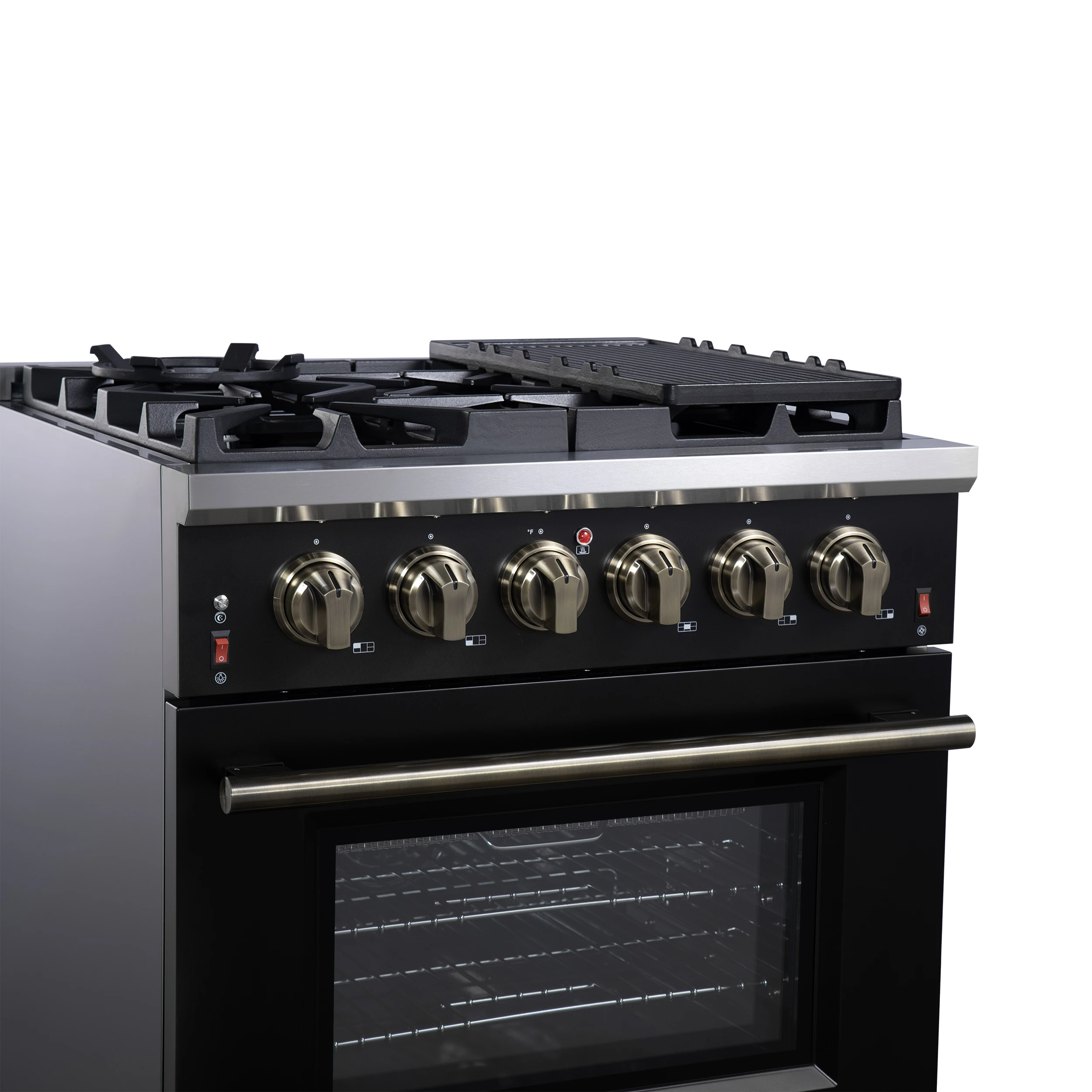 Massimo 30-Inch Freestanding Gas Range, 5 Burners, True Convection Oven FFSGS623930BLK