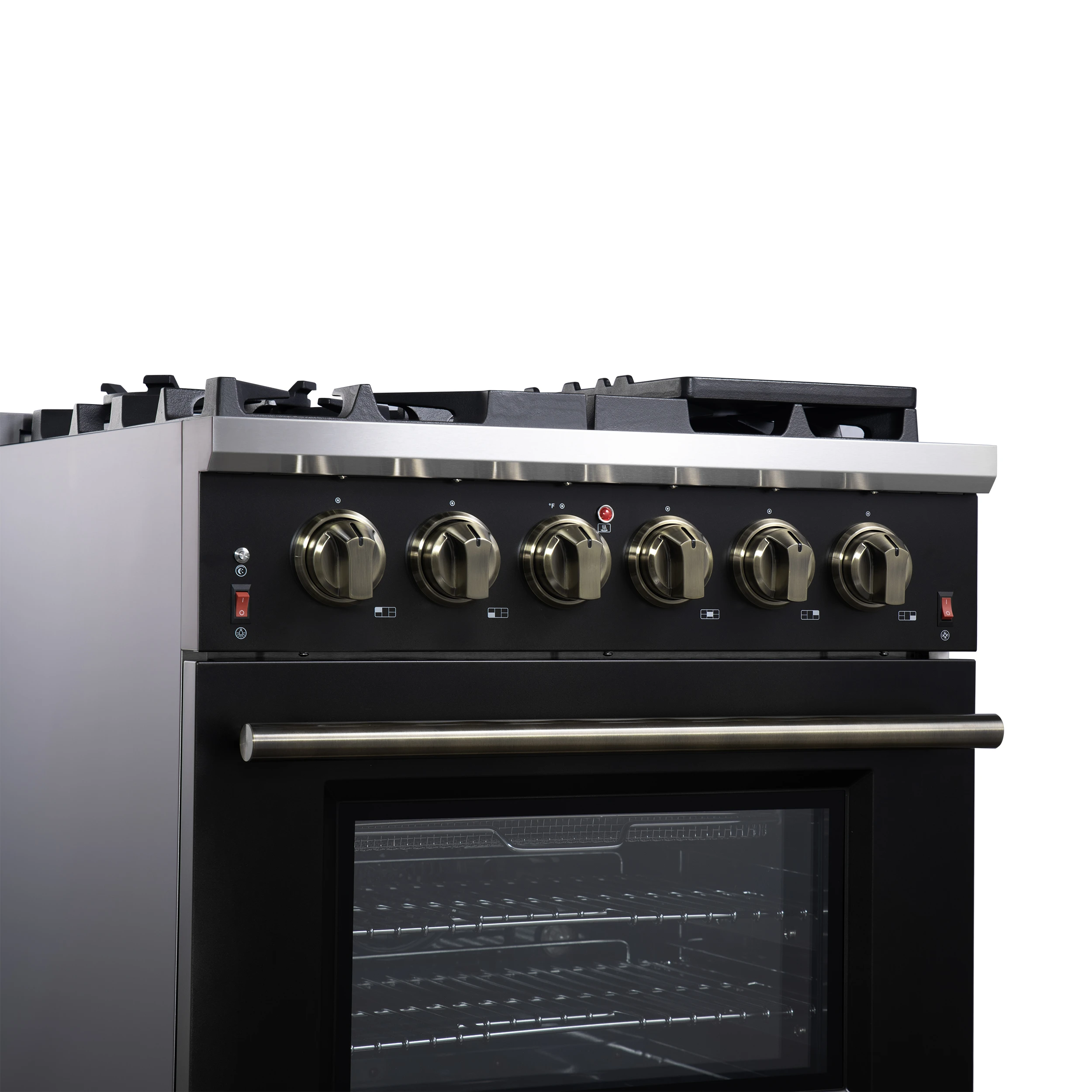 Massimo 30-Inch Freestanding Gas Range, 5 Burners, True Convection Oven FFSGS623930BLK