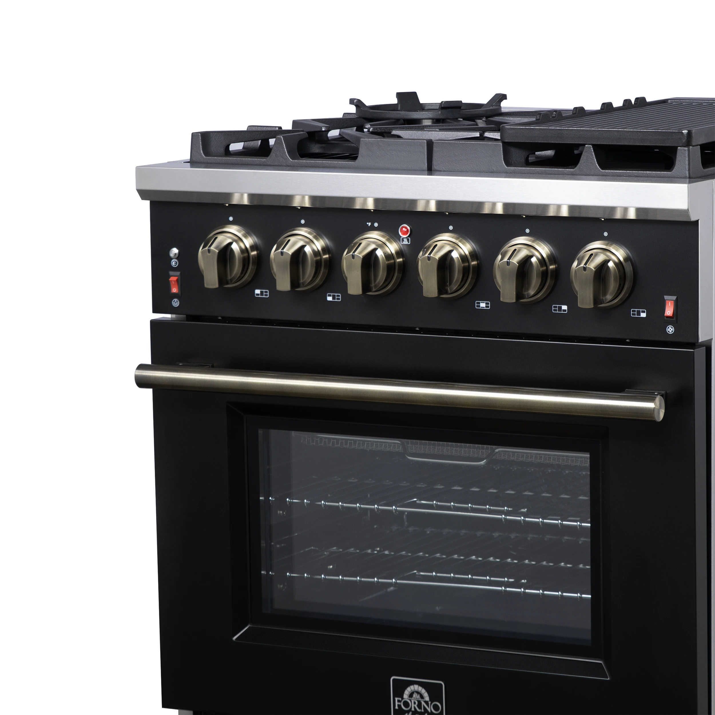 Massimo 30-Inch Freestanding Gas Range, 5 Burners, True Convection Oven FFSGS623930BLK