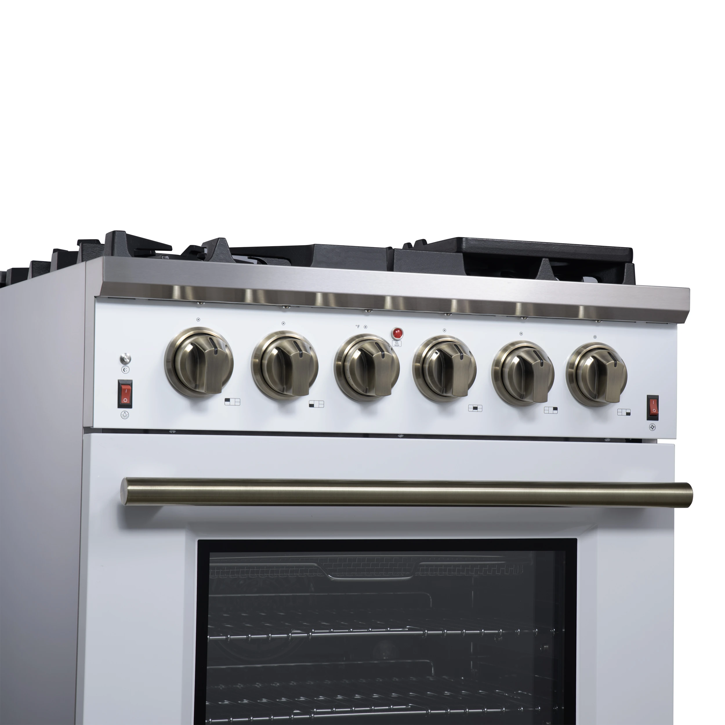 Massimo 30-Inch Freestanding Gas Range, 5 Burners, True Convection Oven FFSGS623930WHT