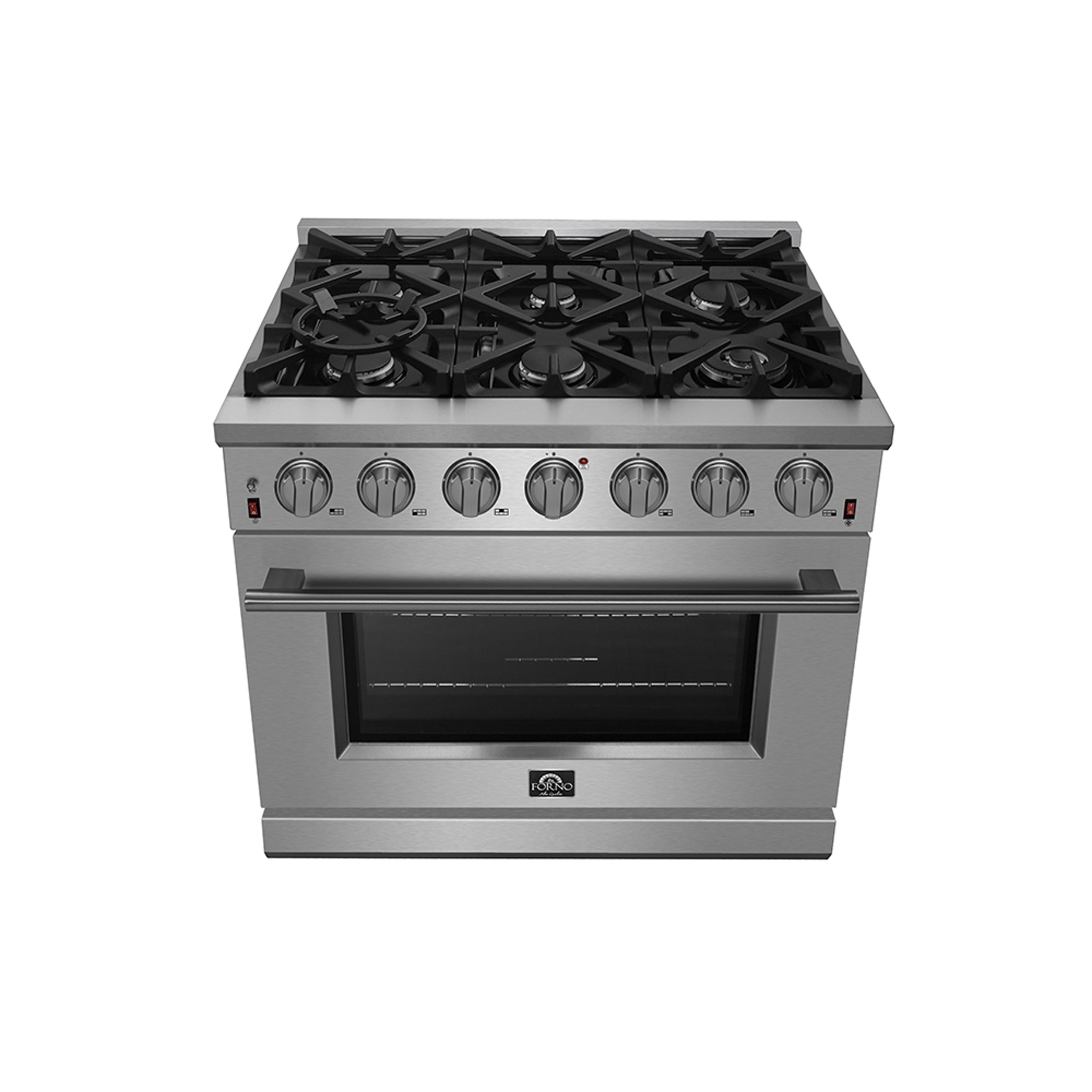 Massimo 36-Inch Freestanding Gas Range, 6 Sealed Burners, Convection Oven, Energy Efficient view 5