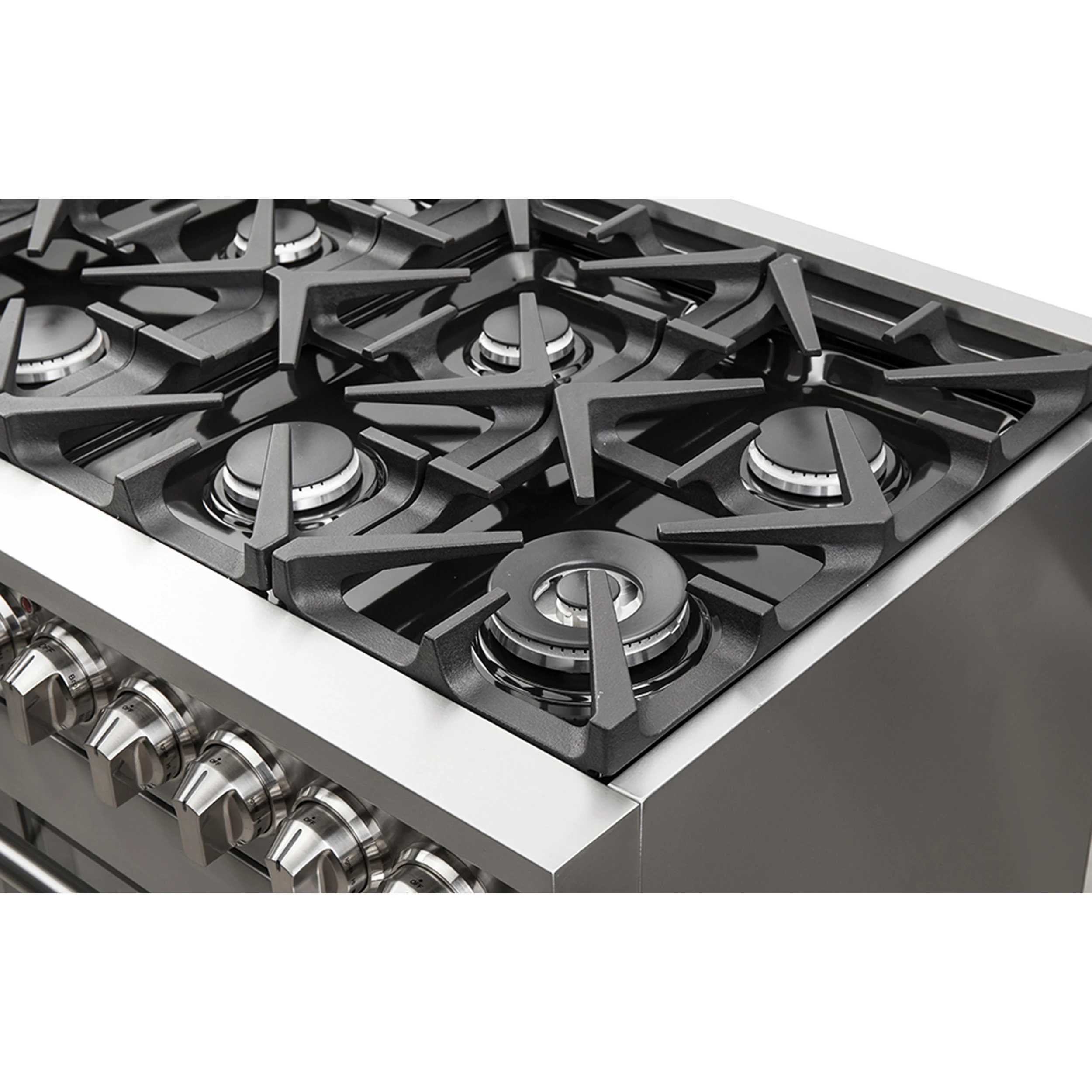 Massimo 48-Inch Freestanding Gas Range, 8 Burners, True Convection Oven FFSGS623948