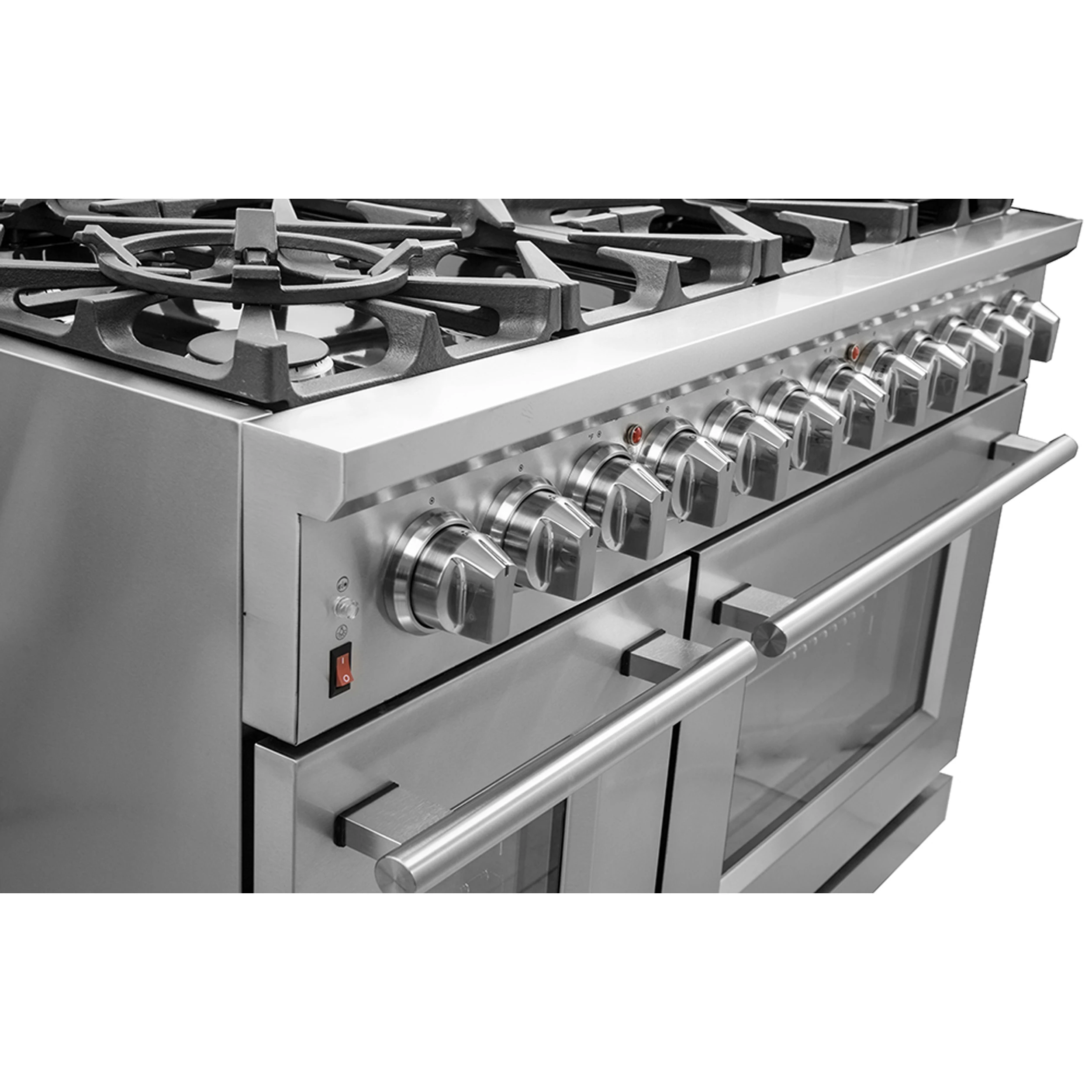 Massimo 48-Inch Freestanding Gas Range, 8 Burners, True Convection Oven FFSGS623948