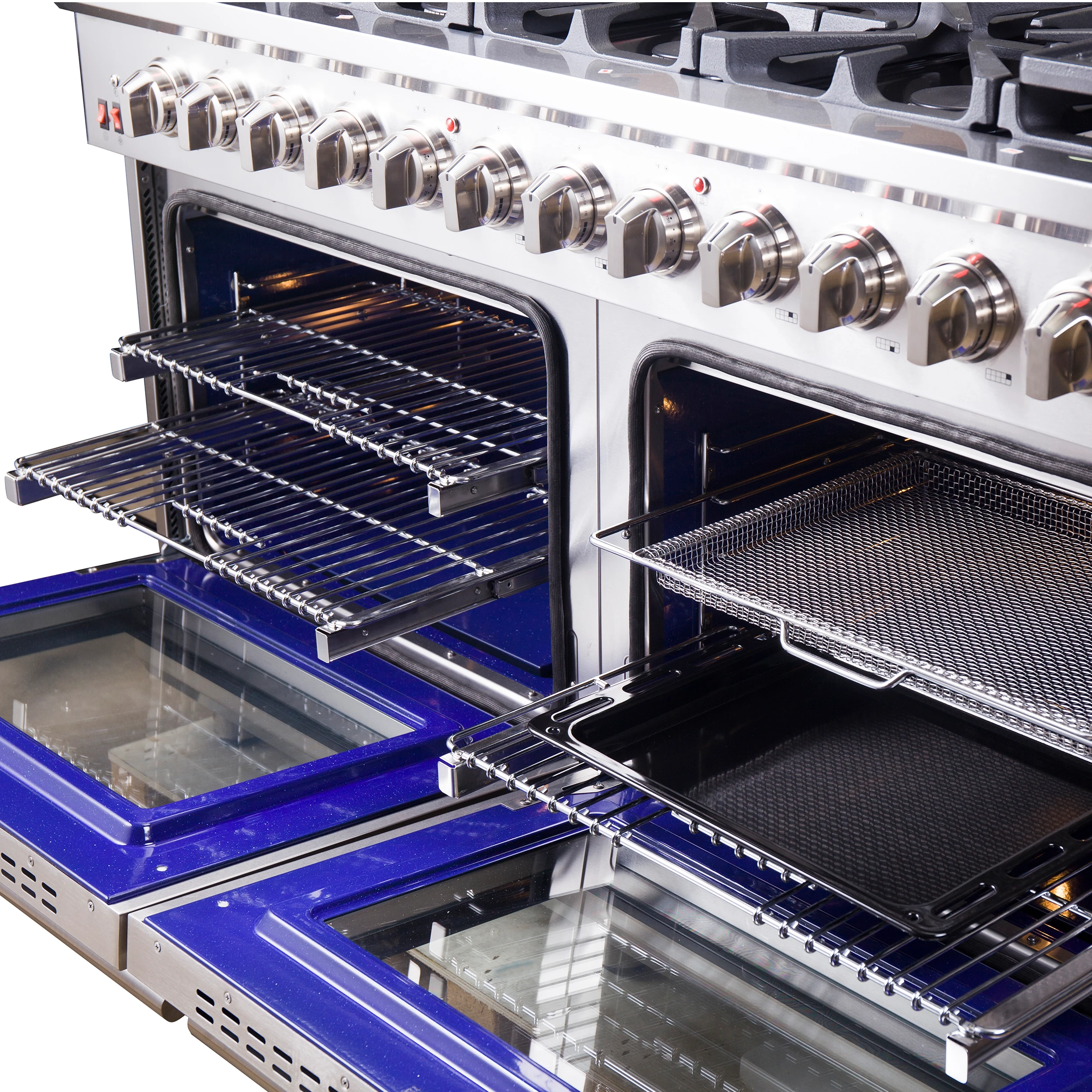 Massimo 60-Inch Freestanding Gas Range, 10 Burners, True Convection Oven FFSGS623960
