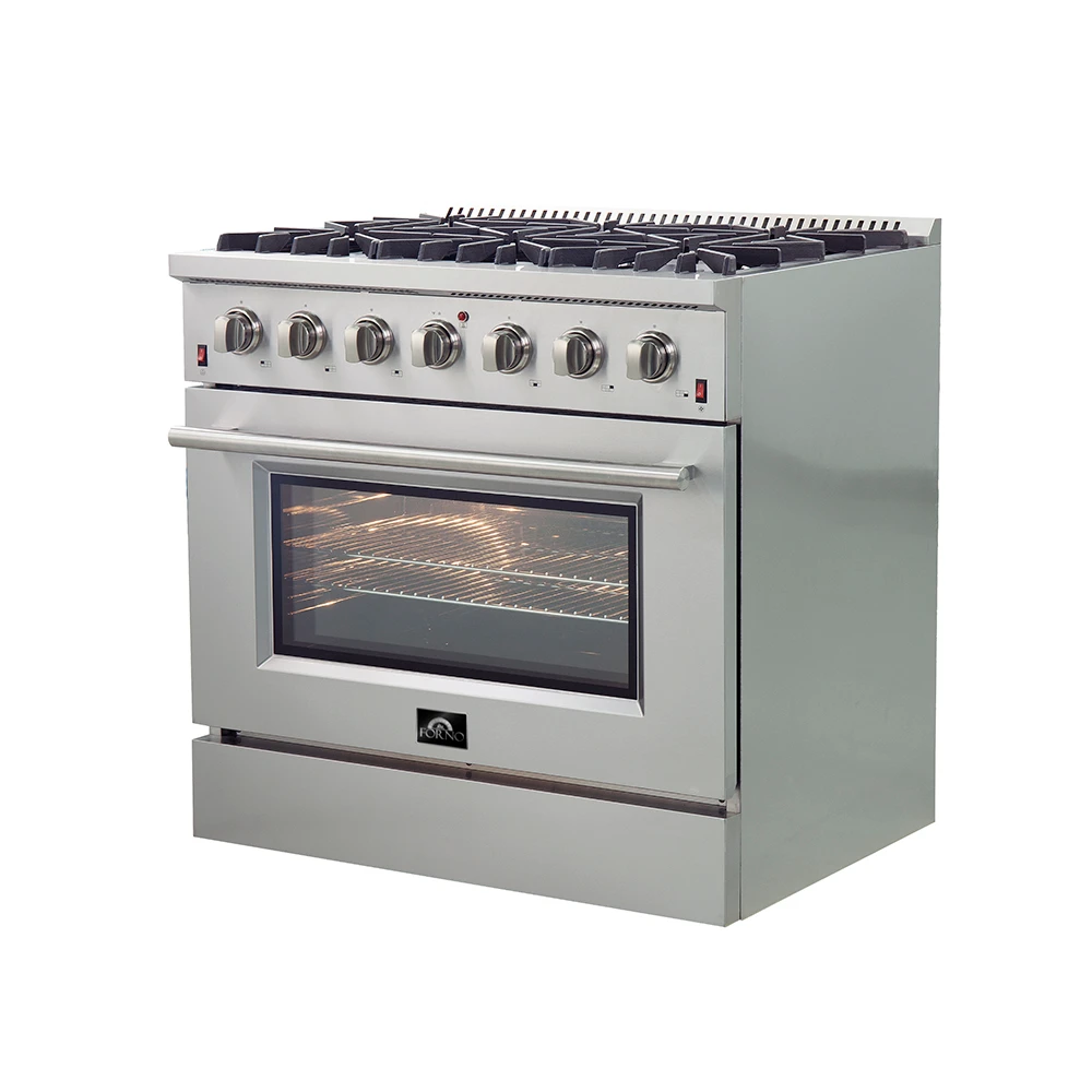 Galiano 36-Inch Freestanding Gas Range, , 6 Burners, Energy Efficient FFSGS624436