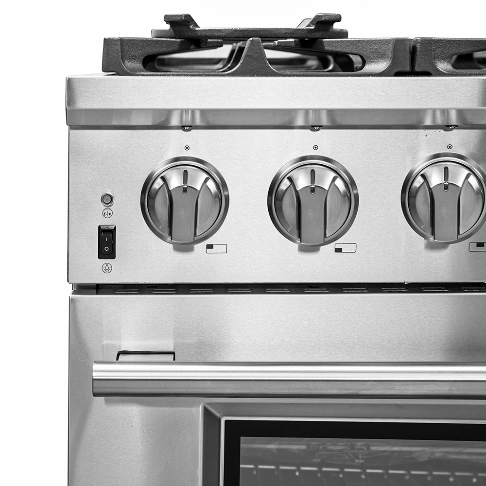 Capriasca 36-Inch Gas Range, , 6 Brass Burners, 120,000 BTU, Convection Oven, Energy Efficient FFSGS626036