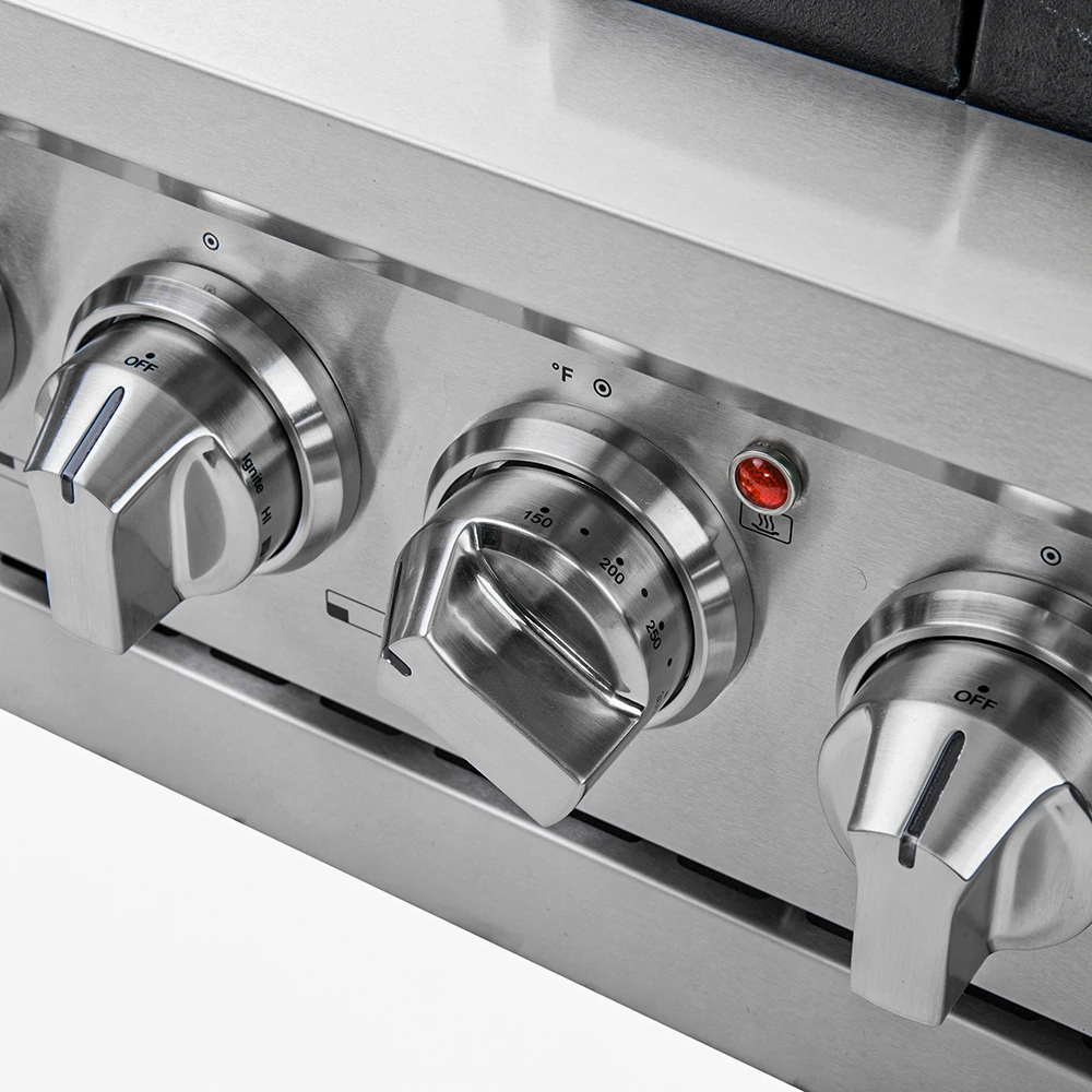 Capriasca 36-Inch Gas Range, , 6 Brass Burners, 120,000 BTU, Convection Oven, Energy Efficient FFSGS626036
