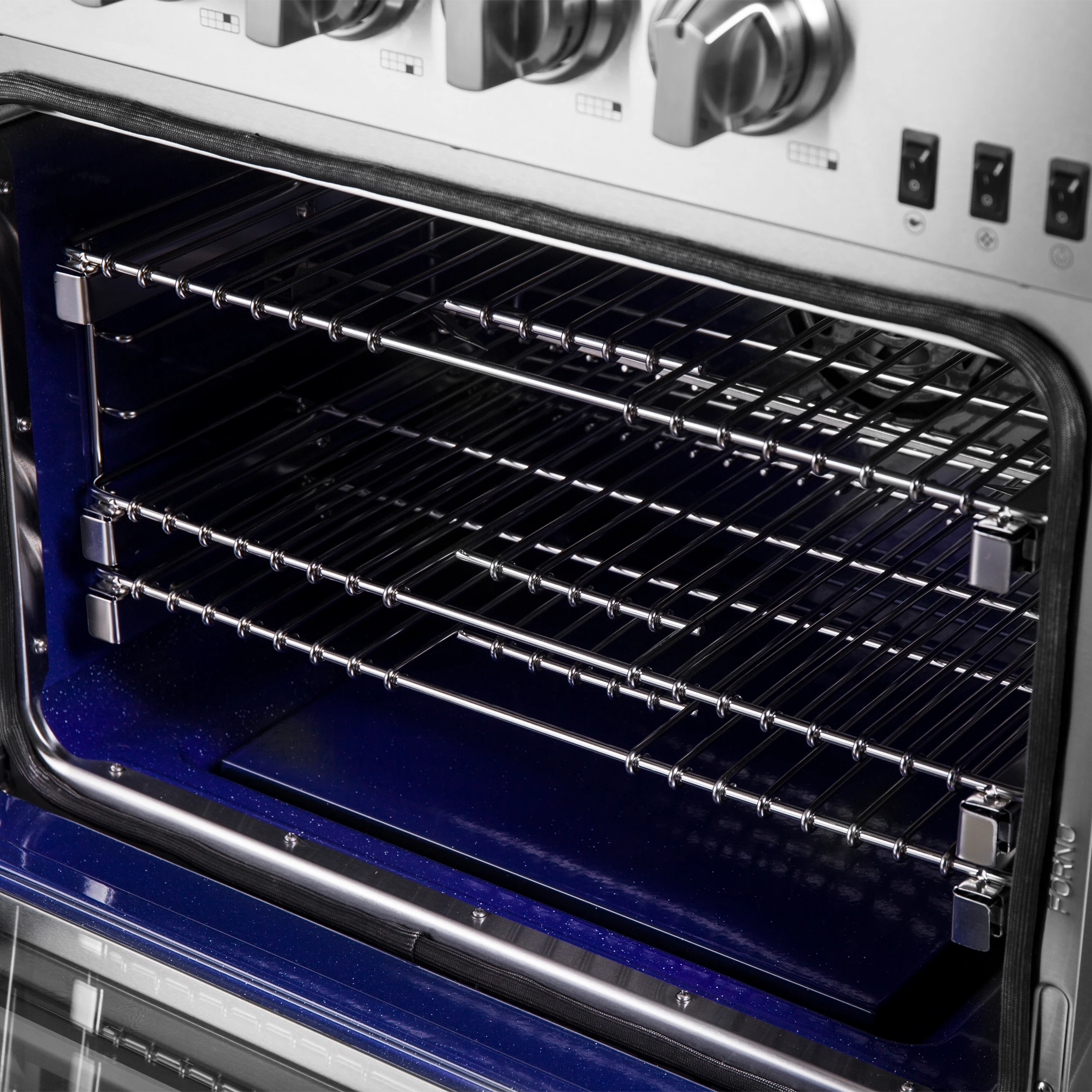 Capriasca 60-Inch Freestanding Gas Range, 10 Burners, True Convection Oven FFSGS626060