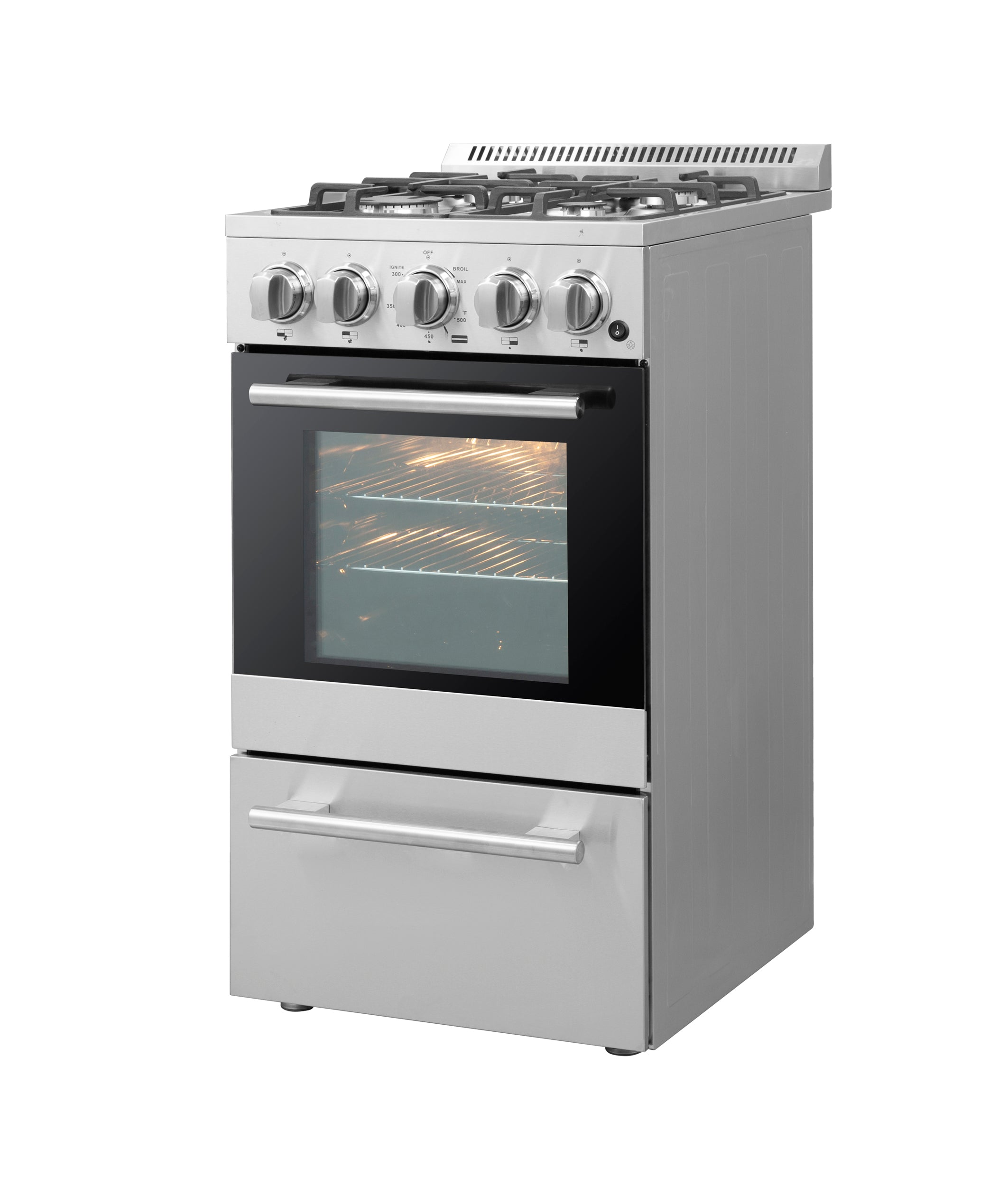 Lamazze 20-Inch Freestanding Gas Range, Compact Design, Energy Efficient FFSGS626520