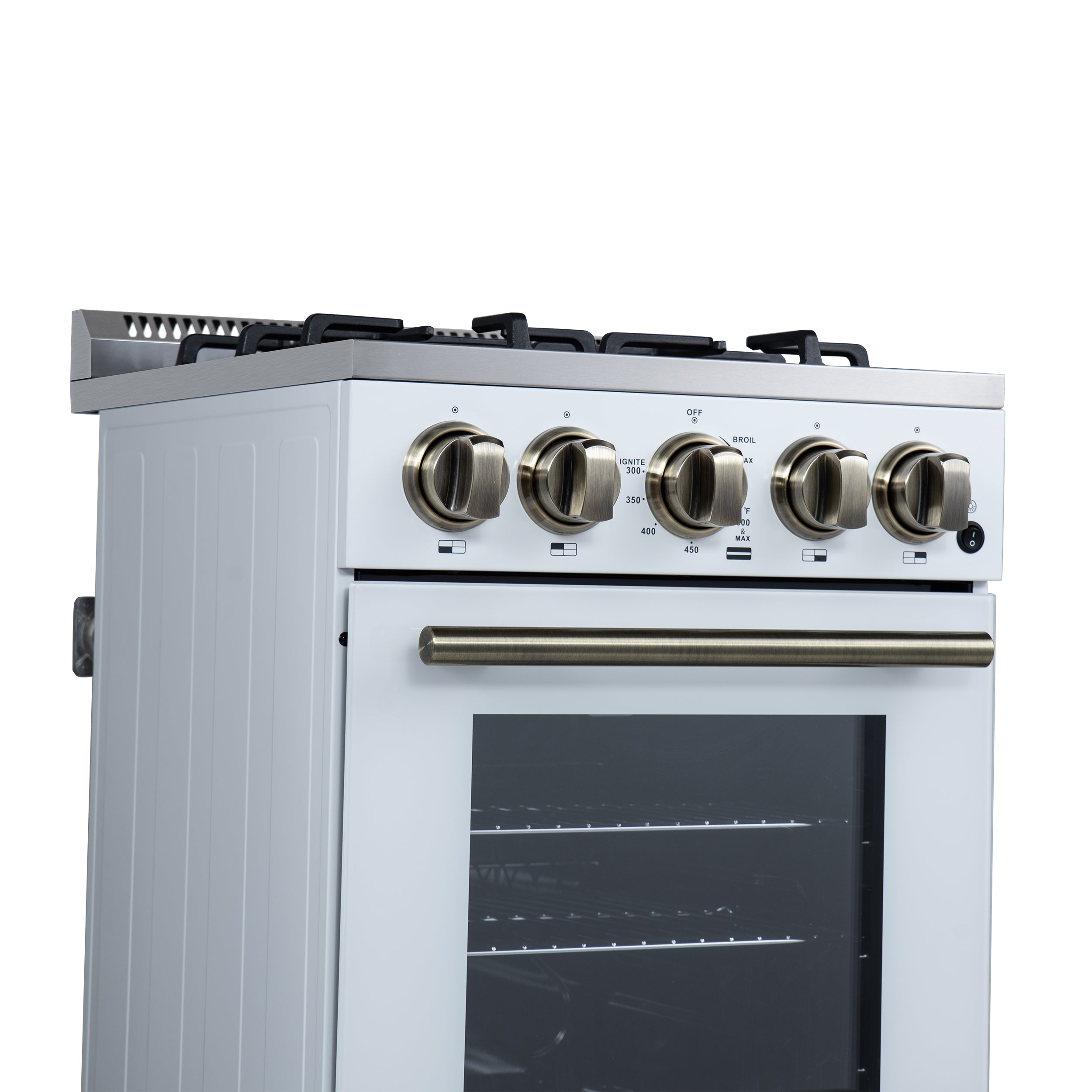 Lamazze 20 Inch Freestanding Gas Range in , Compact Design FFSGS626520WHT