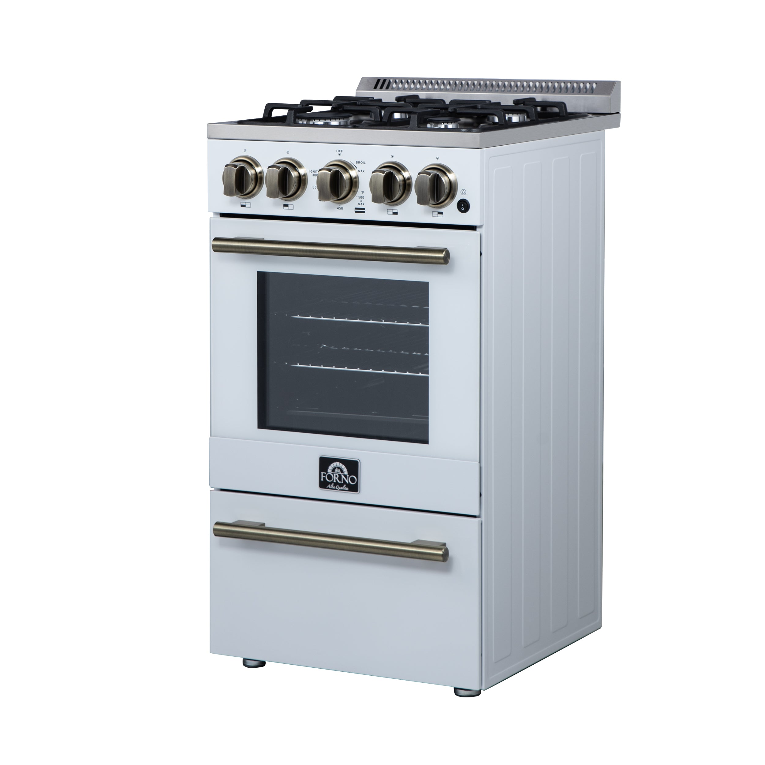 Lamazze 20 Inch Freestanding Gas Range in , Compact Design FFSGS626520WHT