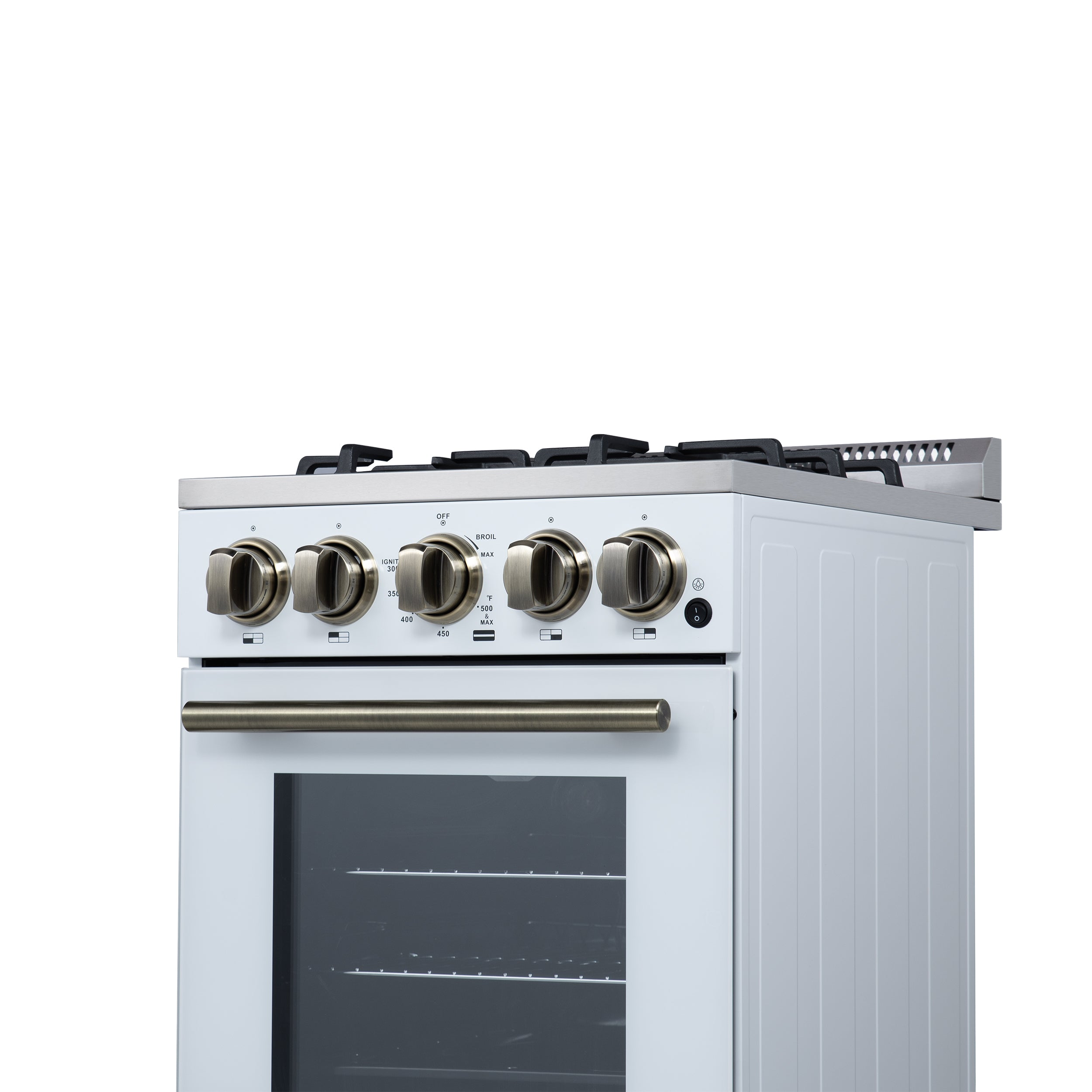 Lamazze 20 Inch Freestanding Gas Range in , Compact Design FFSGS626520WHT