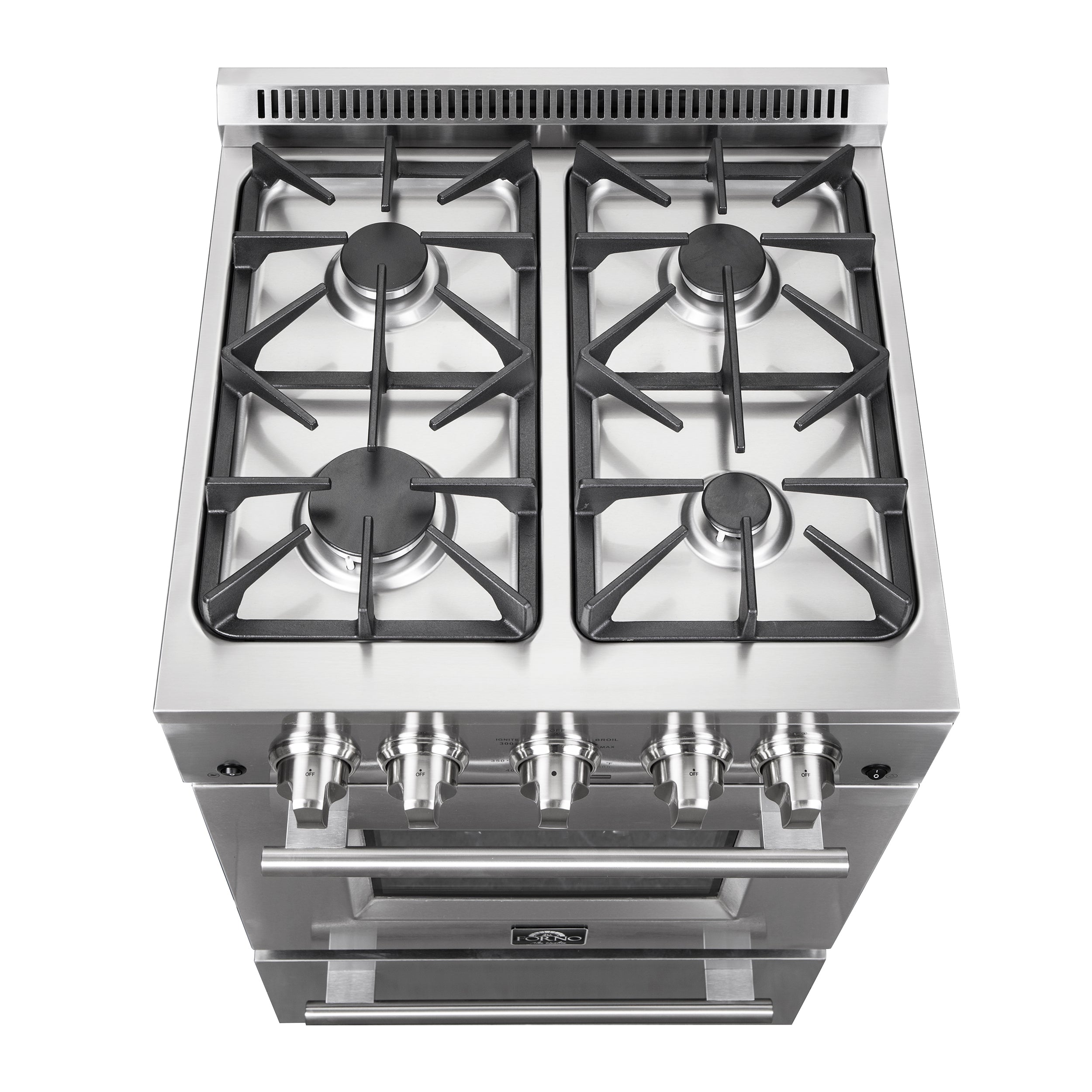 Breno 24-Inch Freestanding Gas Range, Plug Included, Energy Efficient FFSGS629024
