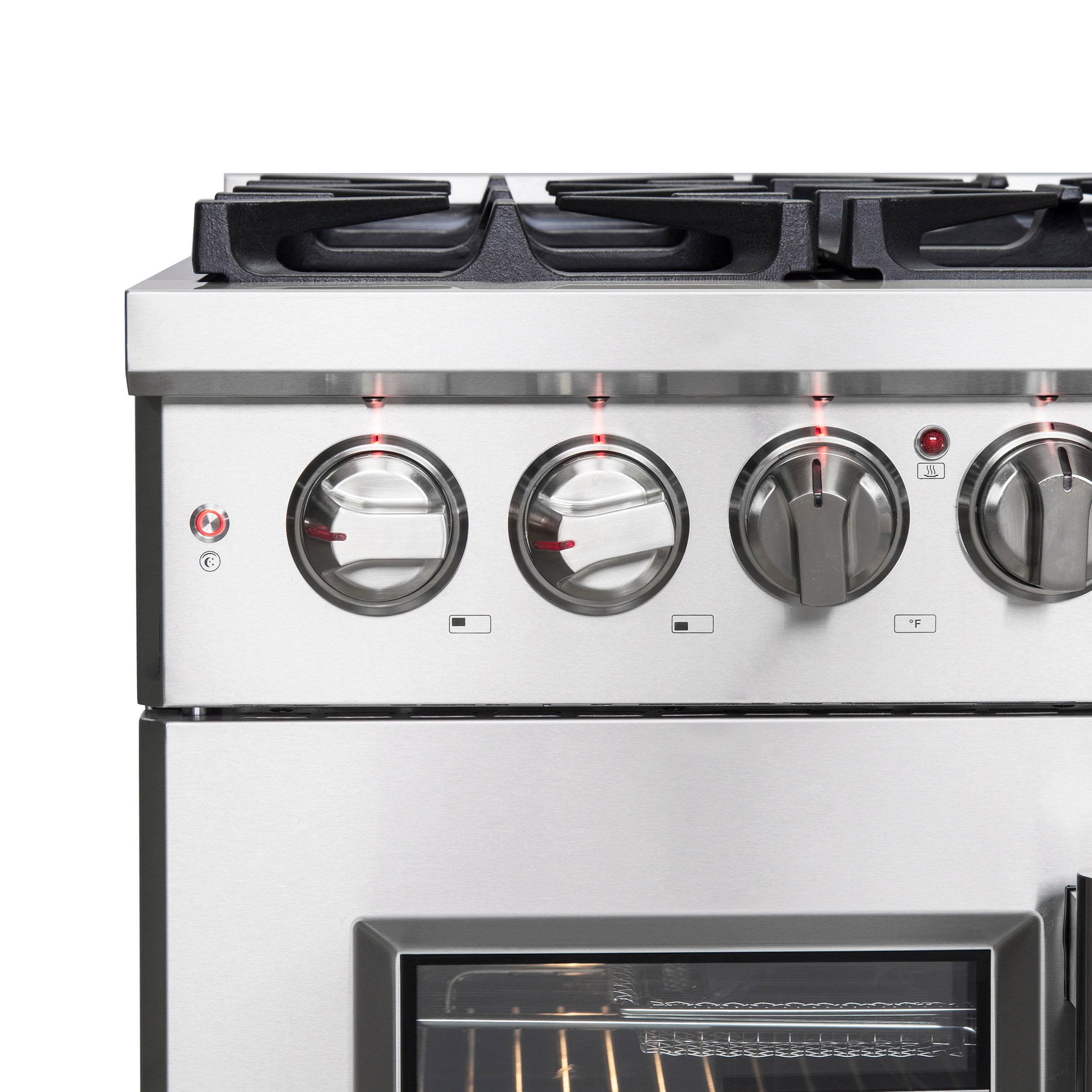 Massimo 36-Inch Freestanding French Door Dual Fuel Range, 6 Burners, True Convection Oven FFSGS632536
