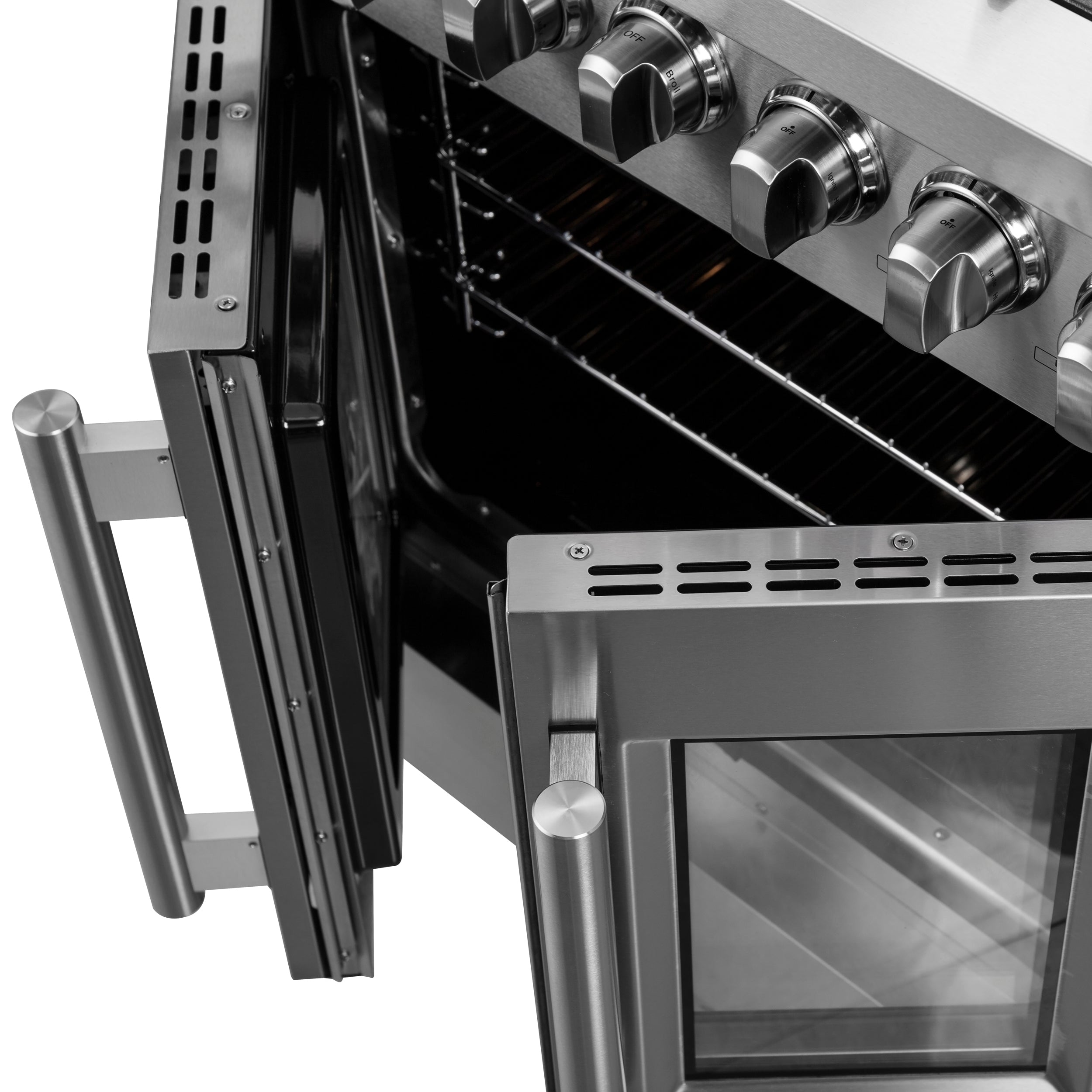 Galiano 30-inch French Door Dual Fuel Range All , 5 Sealed Burners 68,000 BTU, 4.32 cu.ft. True Convection Oven FFSGS635630