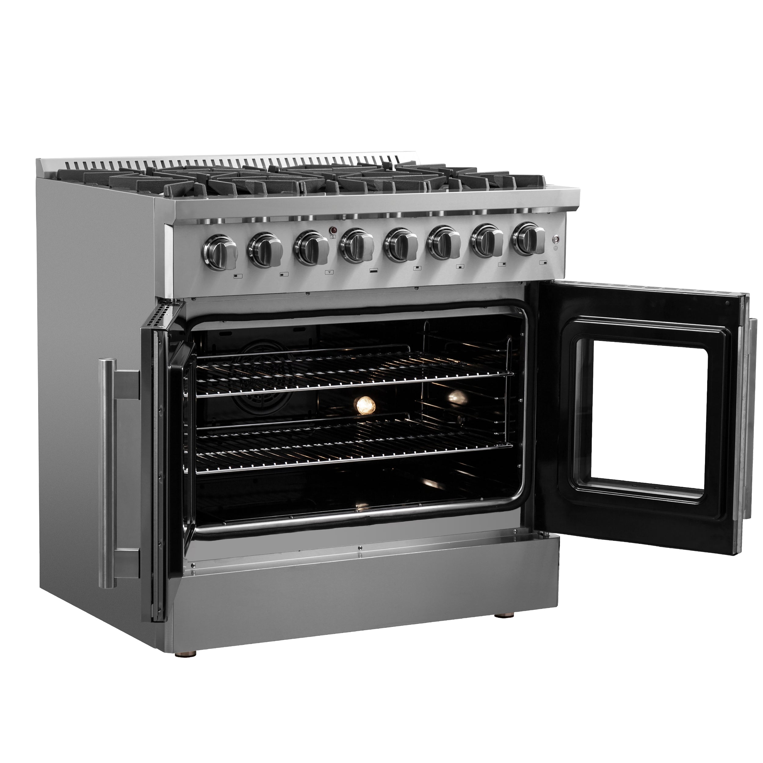 Galiano 36" Freestanding French Door Dual Fuel Range FFSGS635636