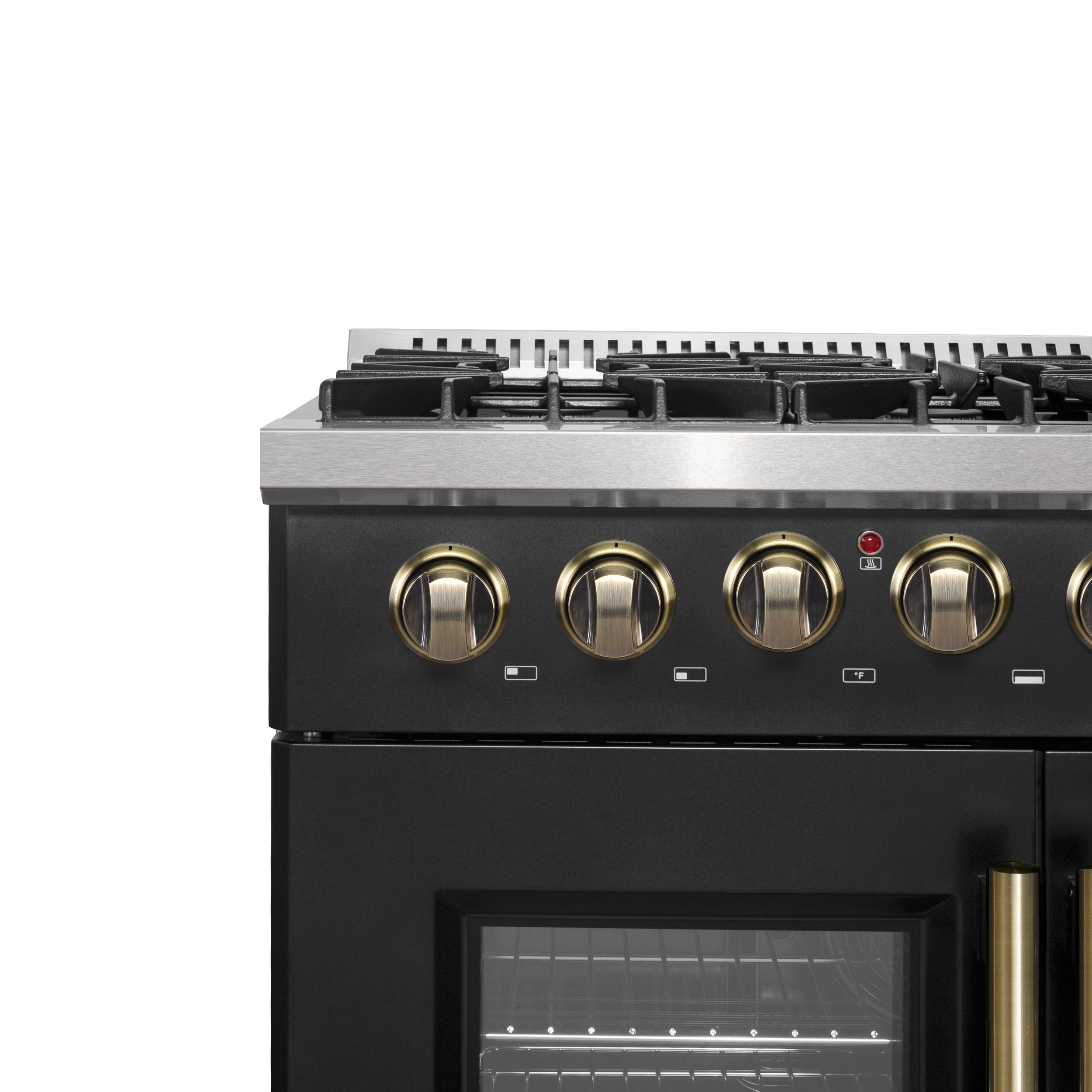 Galiano 36-inch Freestanding French Door Dual Fuel Range FFSGS635636BLK