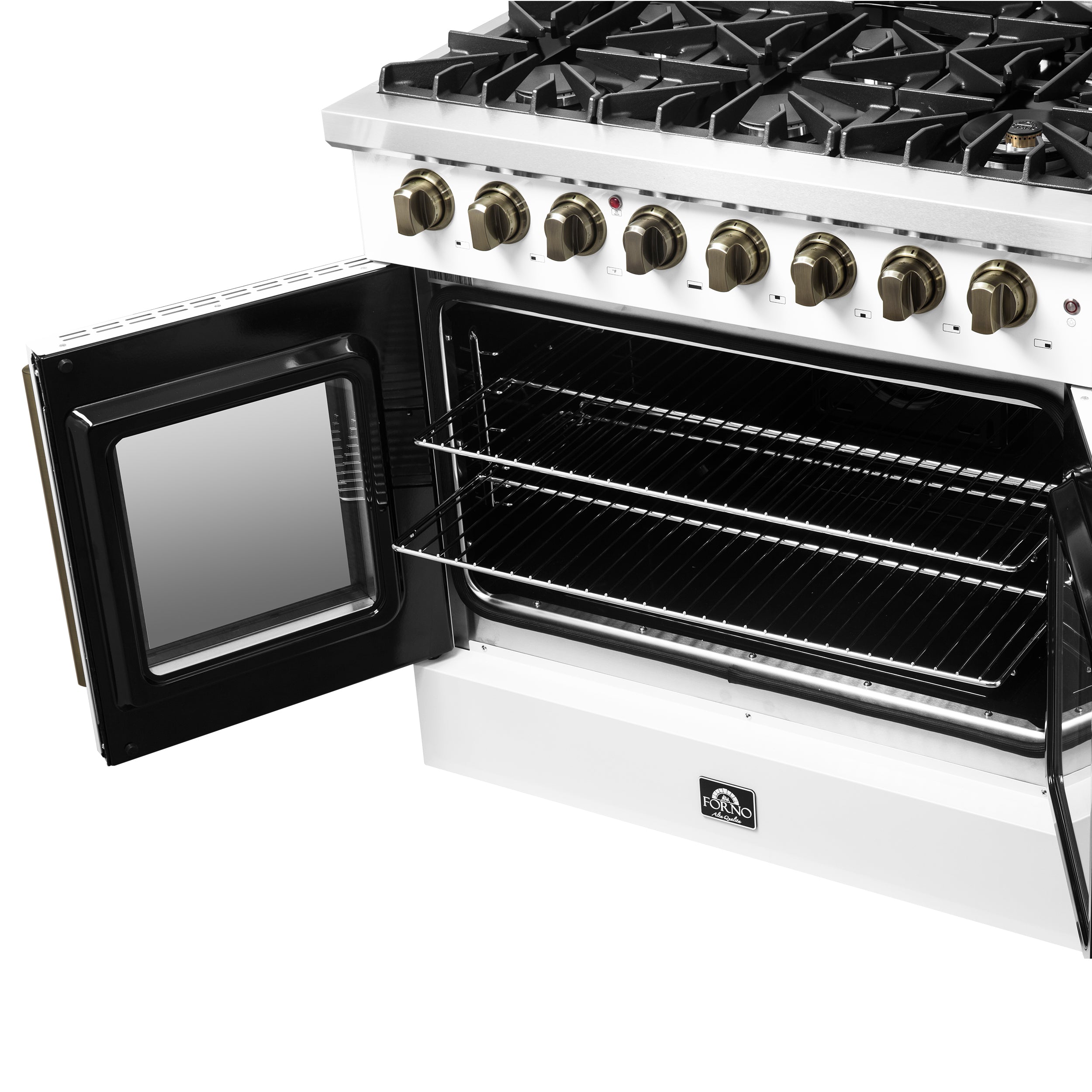 Galiano 36-inch Freestanding French Door Dual Fuel Range FFSGS635636WHT