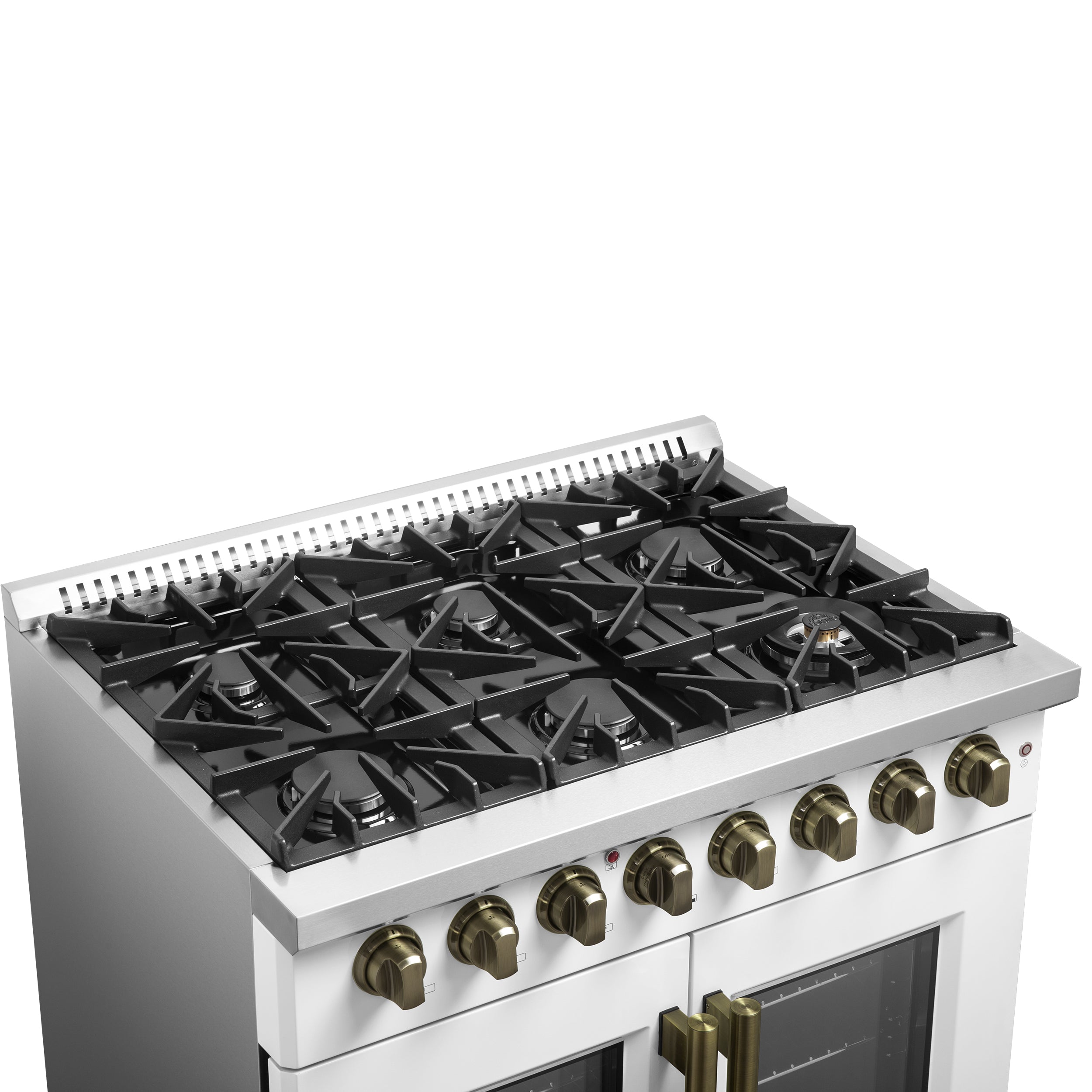 Galiano 36-inch Freestanding French Door Dual Fuel Range FFSGS635636WHT