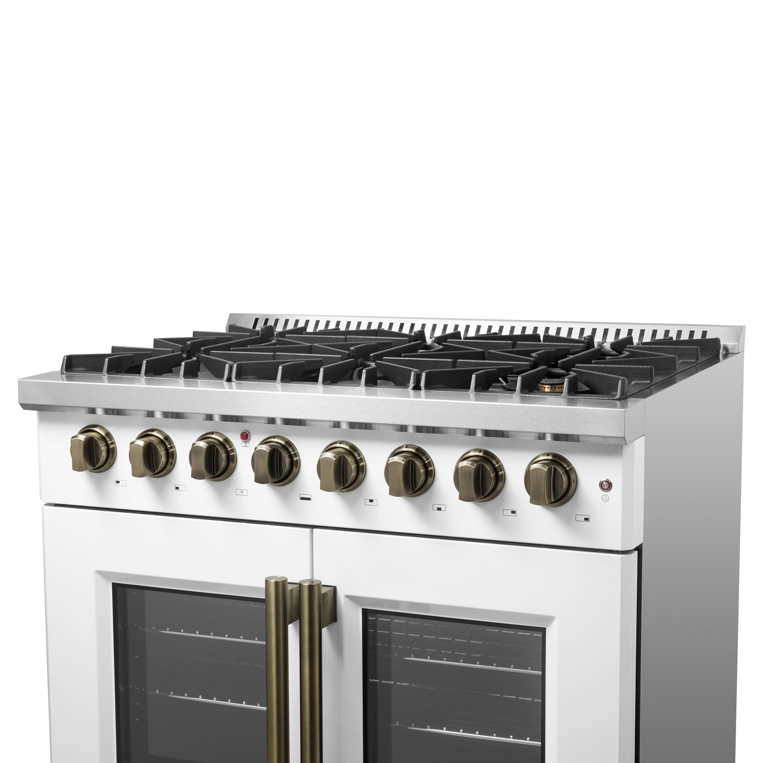 Galiano 36-inch Freestanding French Door Dual Fuel Range FFSGS635636WHT