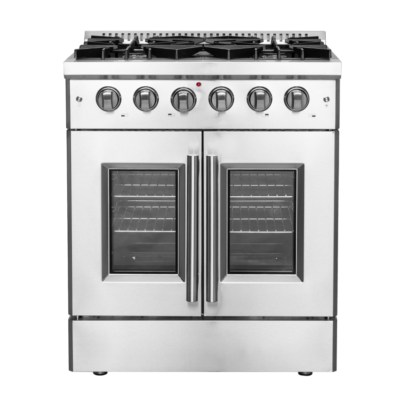 Forno Galiano 30″ Freestanding French Door Gas Range Stainless FFSGS644430 Picture 1