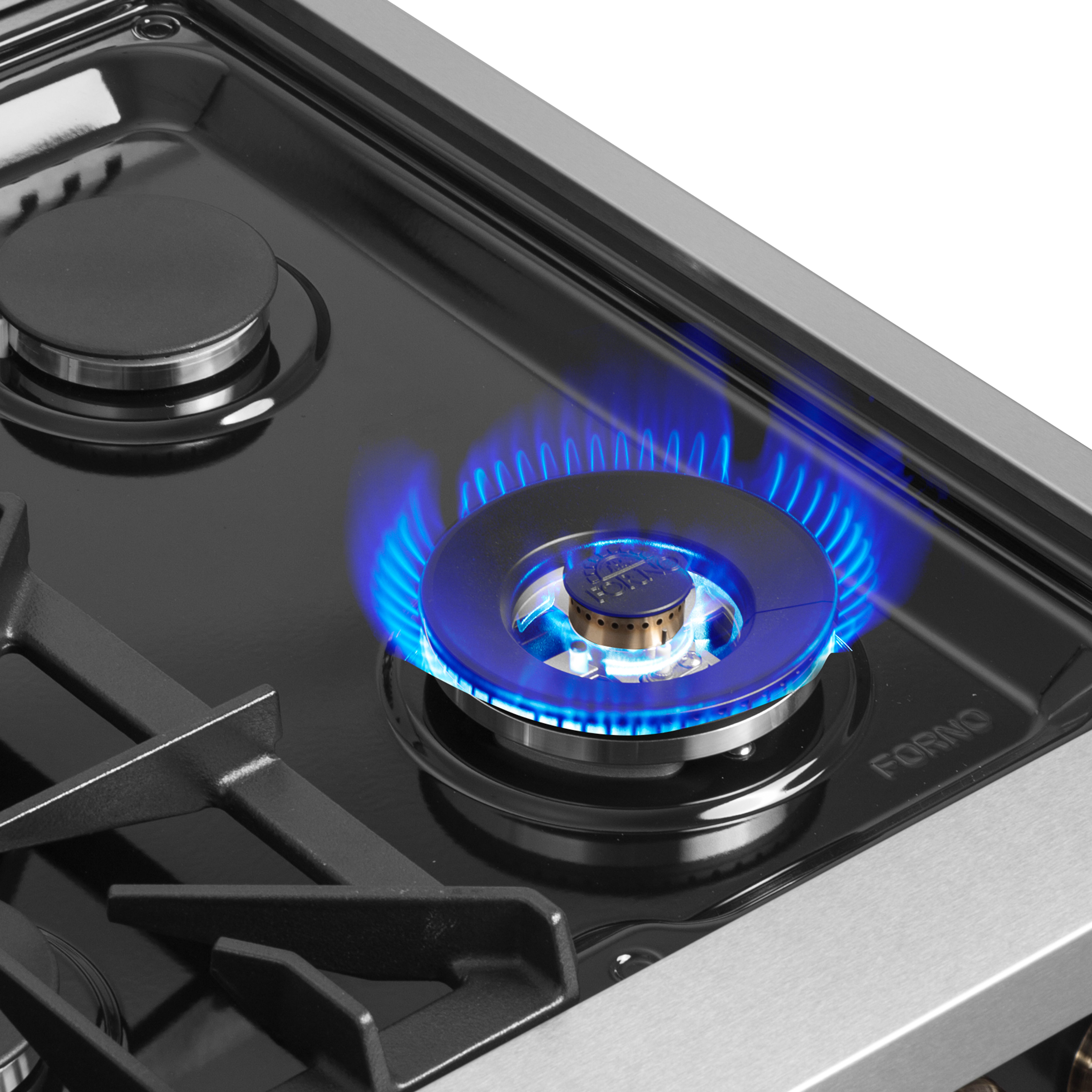 Galiano 36-inch French Door Gas Range and Antique Brass Design, 6 Sealed Burners 83,000 BTU, 5.36 cu.ft. Convection Oven FFSGS644436BLK
