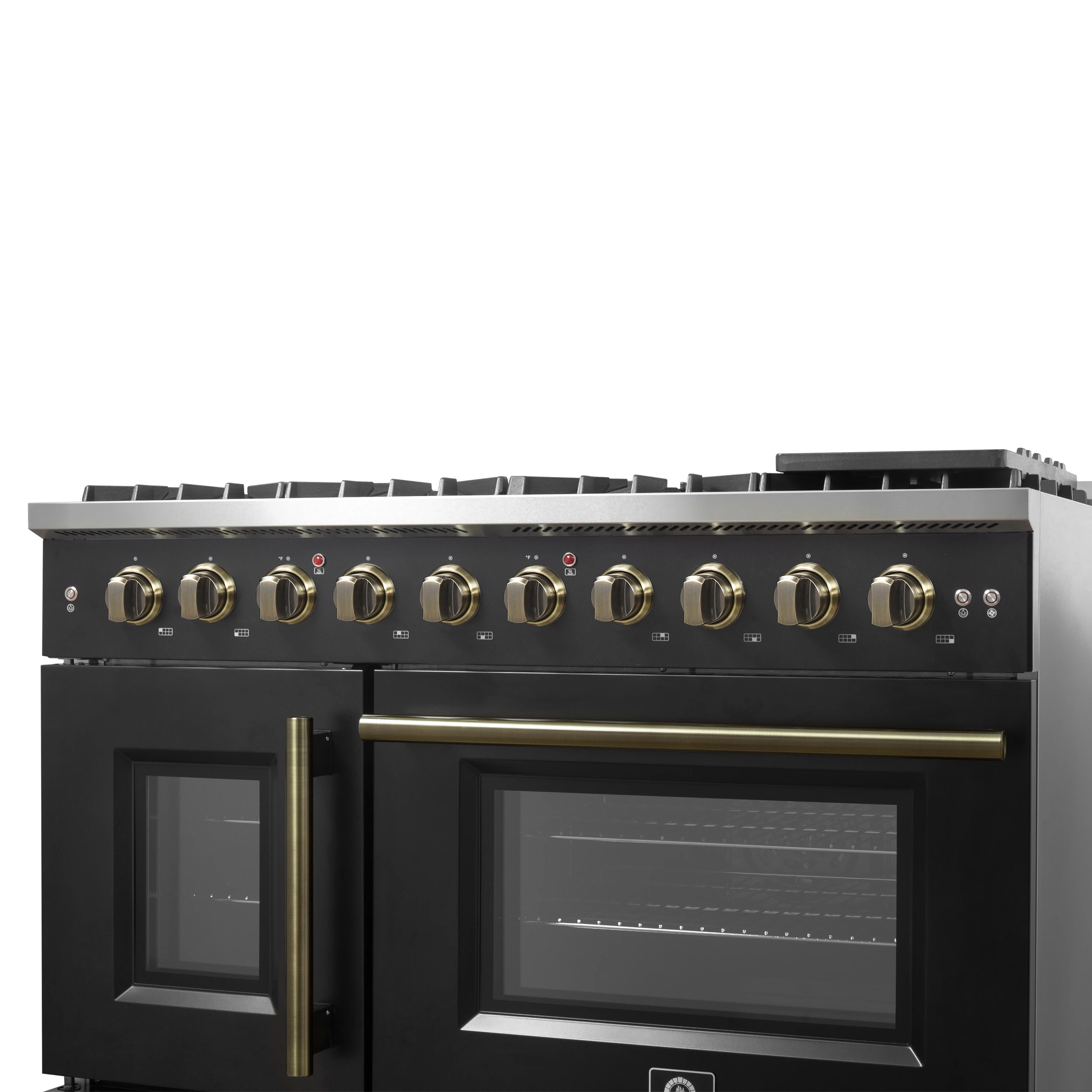 Galiano 48" Freestanding French Door Gas Range in FFSGS644448BLK