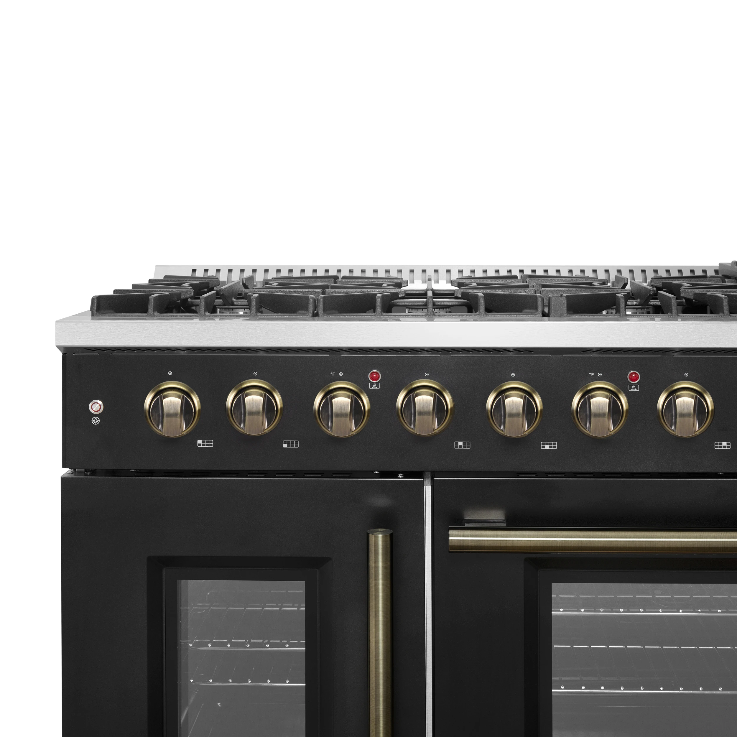 Galiano 48" Freestanding French Door Gas Range in FFSGS644448BLK