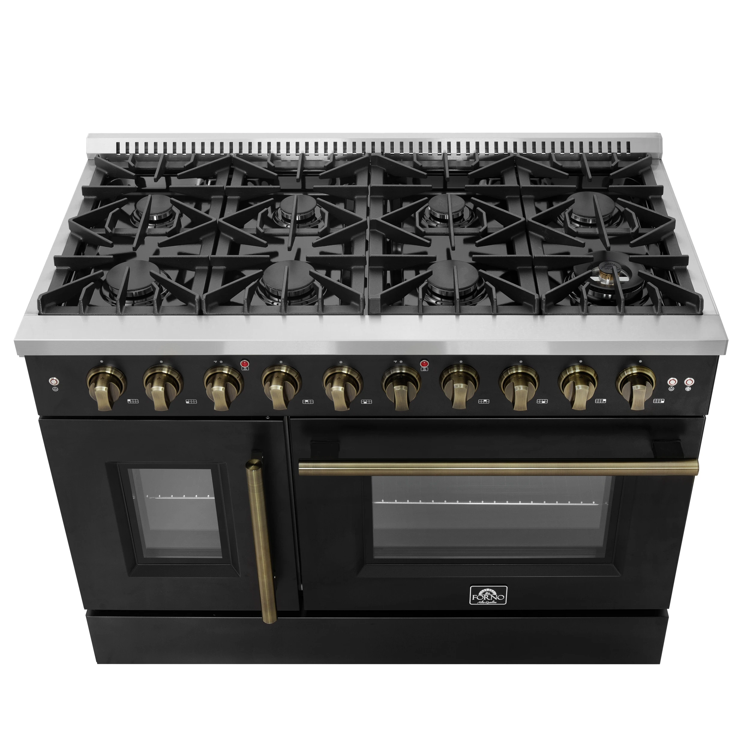 Galiano 48" Freestanding French Door Gas Range in FFSGS644448BLK