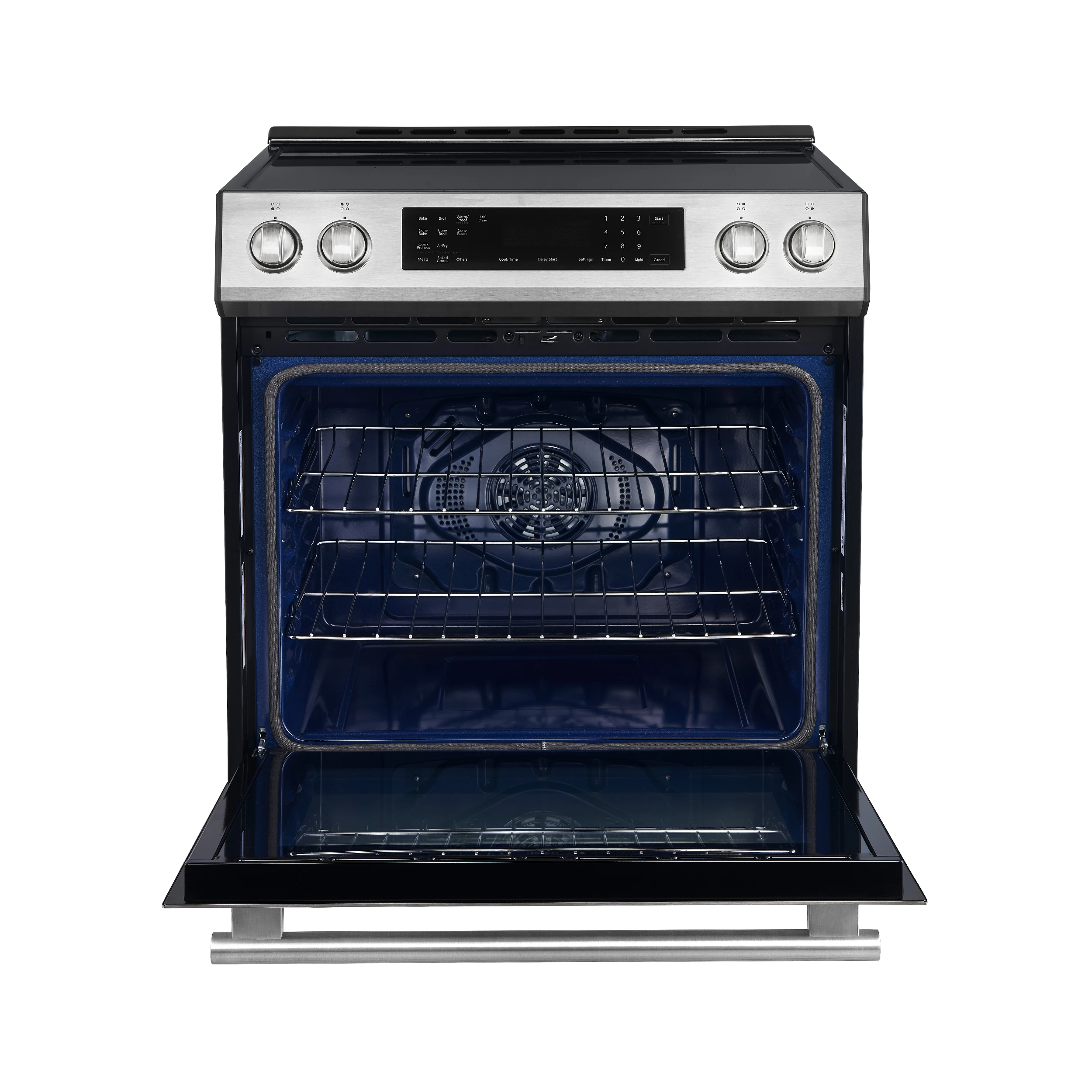 Donatello Espresso 30-Inch Slide-In Induction Range, Convection Oven, 5 Cooking Zones, Touch Control Panel FFSIN090530