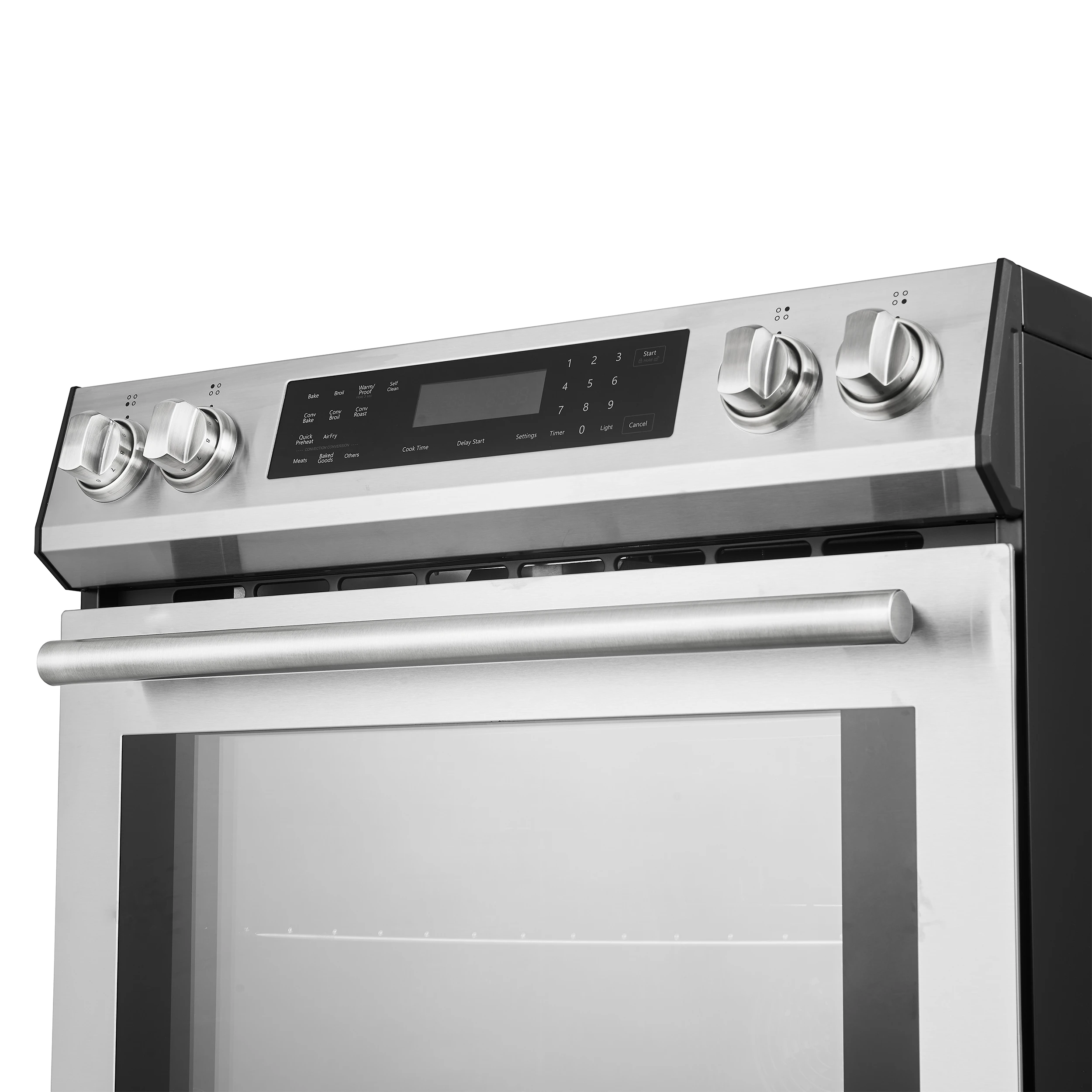 Donatello Espresso 30-Inch Slide-In Induction Range, Convection Oven, 5 Cooking Zones, Touch Control Panel FFSIN090530