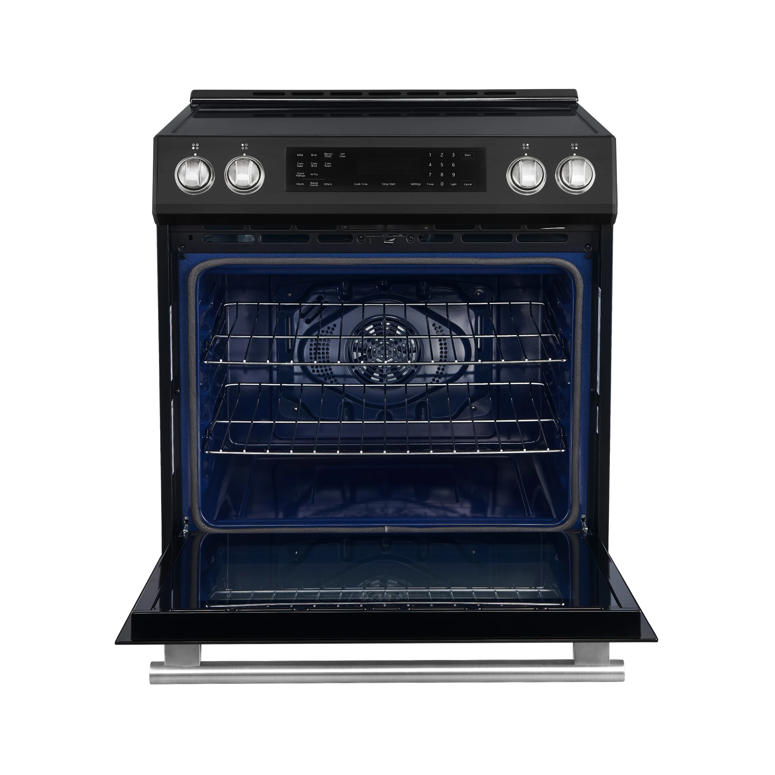 Donatello Espresso 30-Inch Slide-In Induction Range, Convection Oven, 5 Cooking Zones, Touch Control Panel FFSIN090530BLK