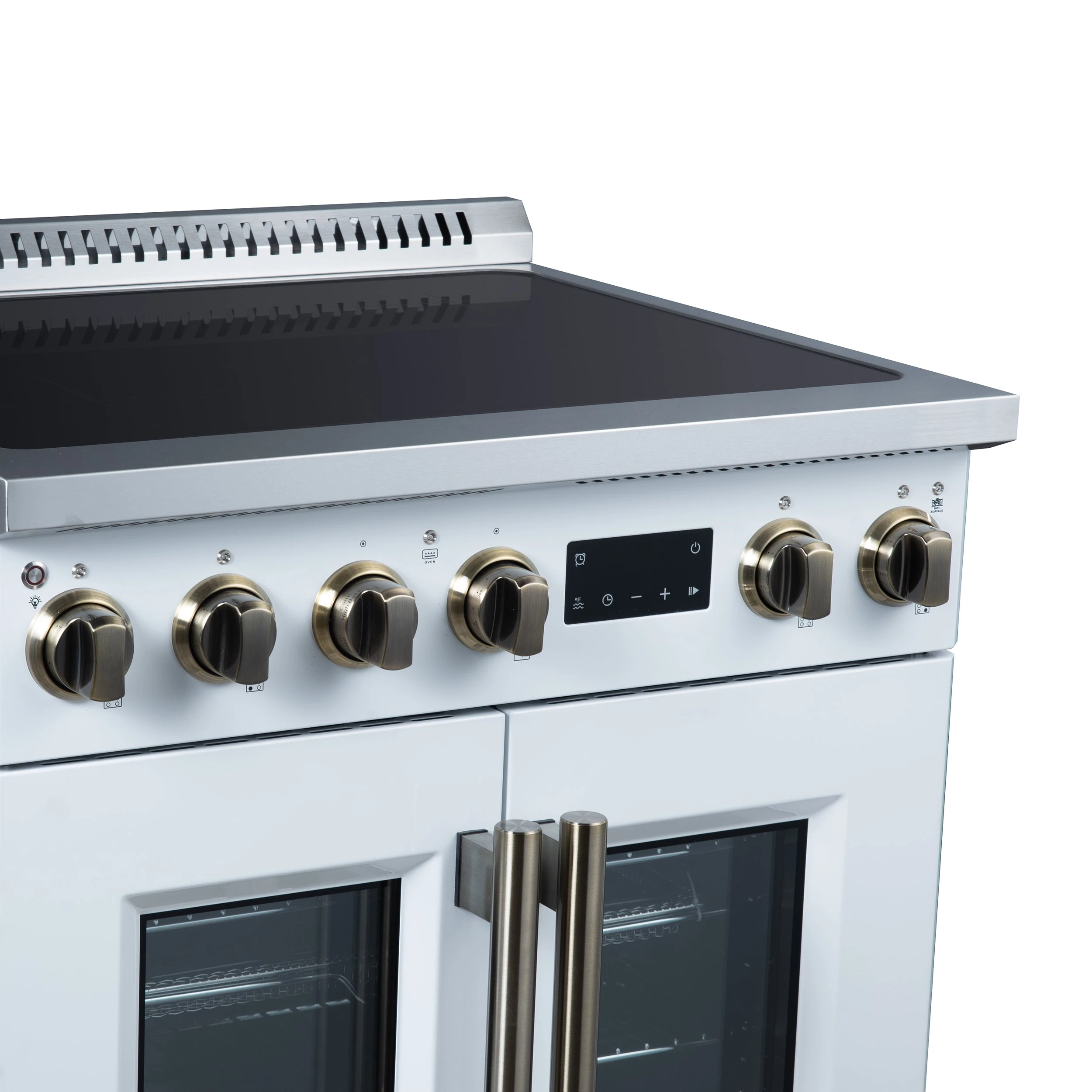 Torino French Door 30 Inch Induction Range with Air Fryer, Air Sous Vide & True Convection, Dual Broiler, FFSIN095030WHT