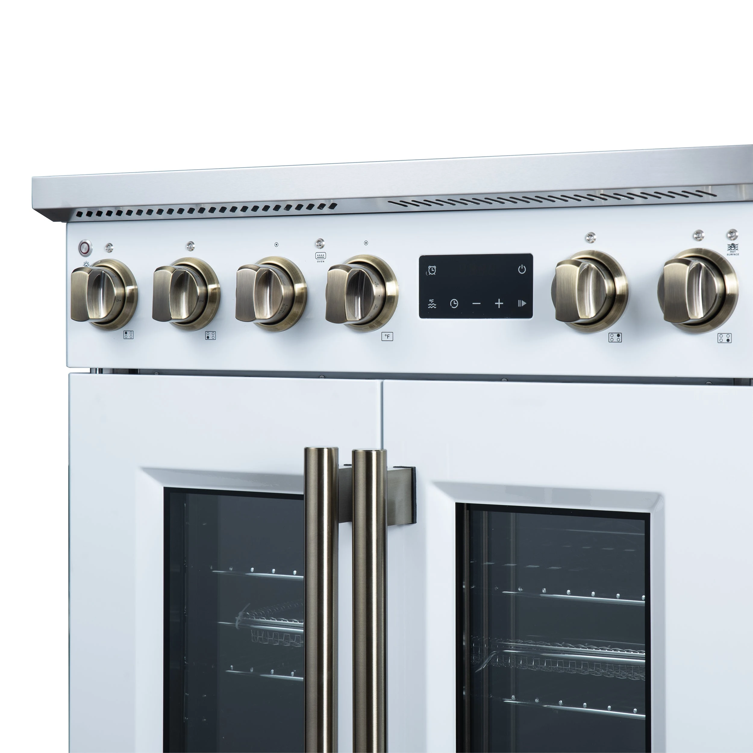 Torino French Door 30 Inch Induction Range with Air Fryer, Air Sous Vide & True Convection, Dual Broiler, FFSIN095030WHT