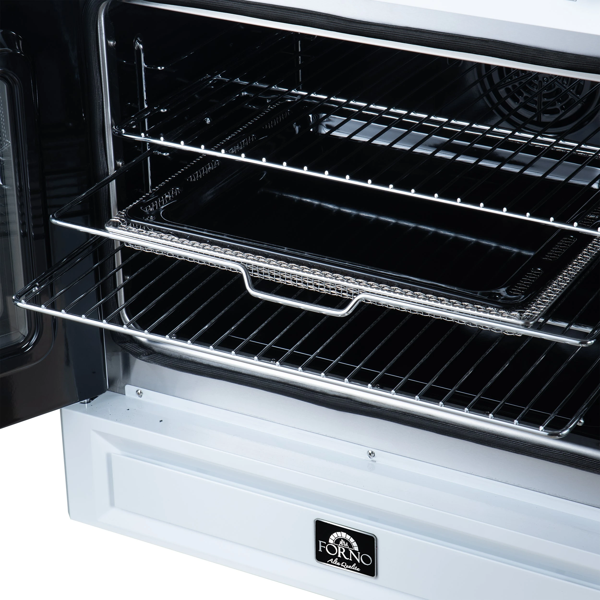 Torino French Door 30 Inch Induction Range with Air Fryer, Air Sous Vide & True Convection, Dual Broiler, FFSIN095030WHT