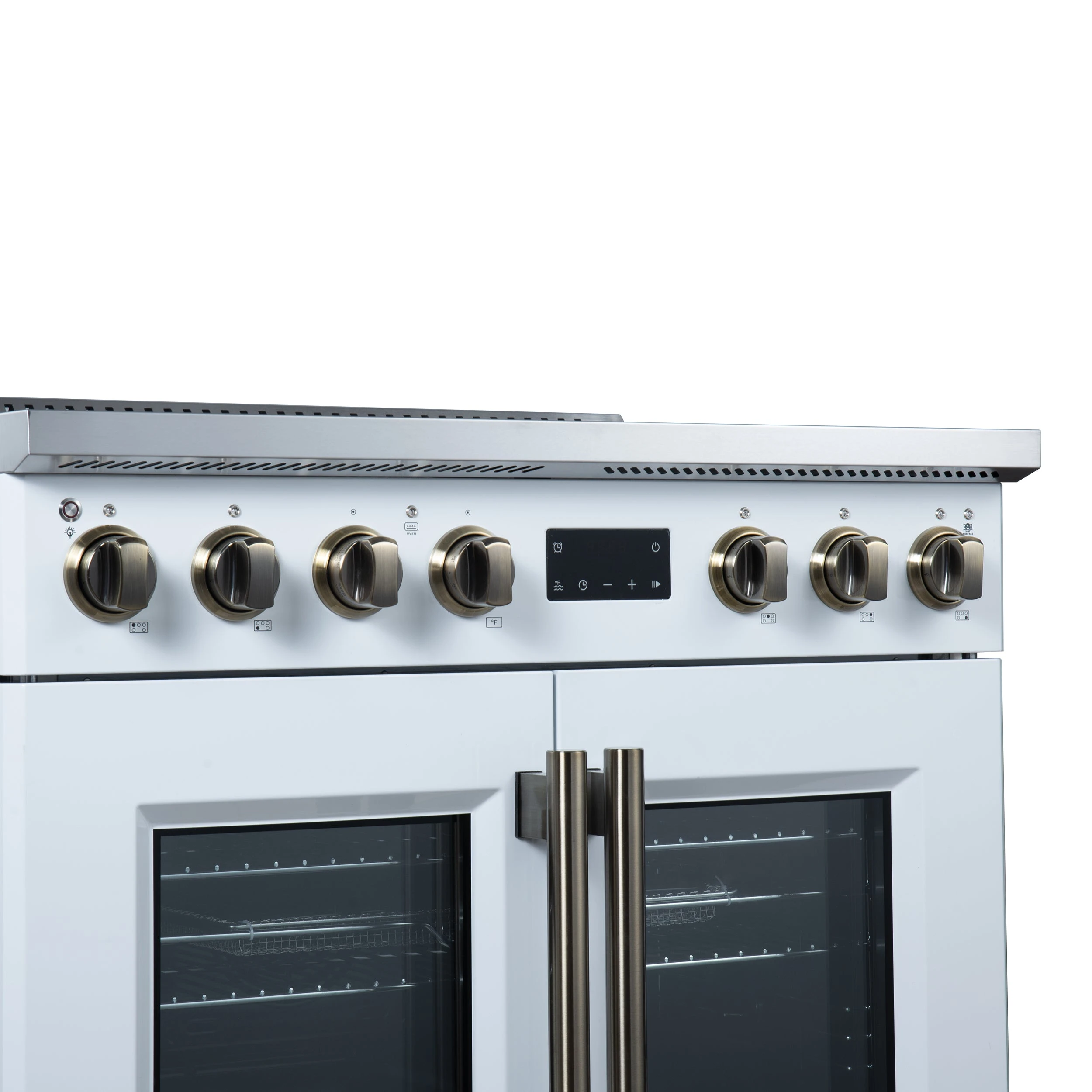 Torino French Door 36 Inch Induction Range with Air Fryer, Air Sous Vide & True Convection, Dual Broiler, FFSIN095036WHT